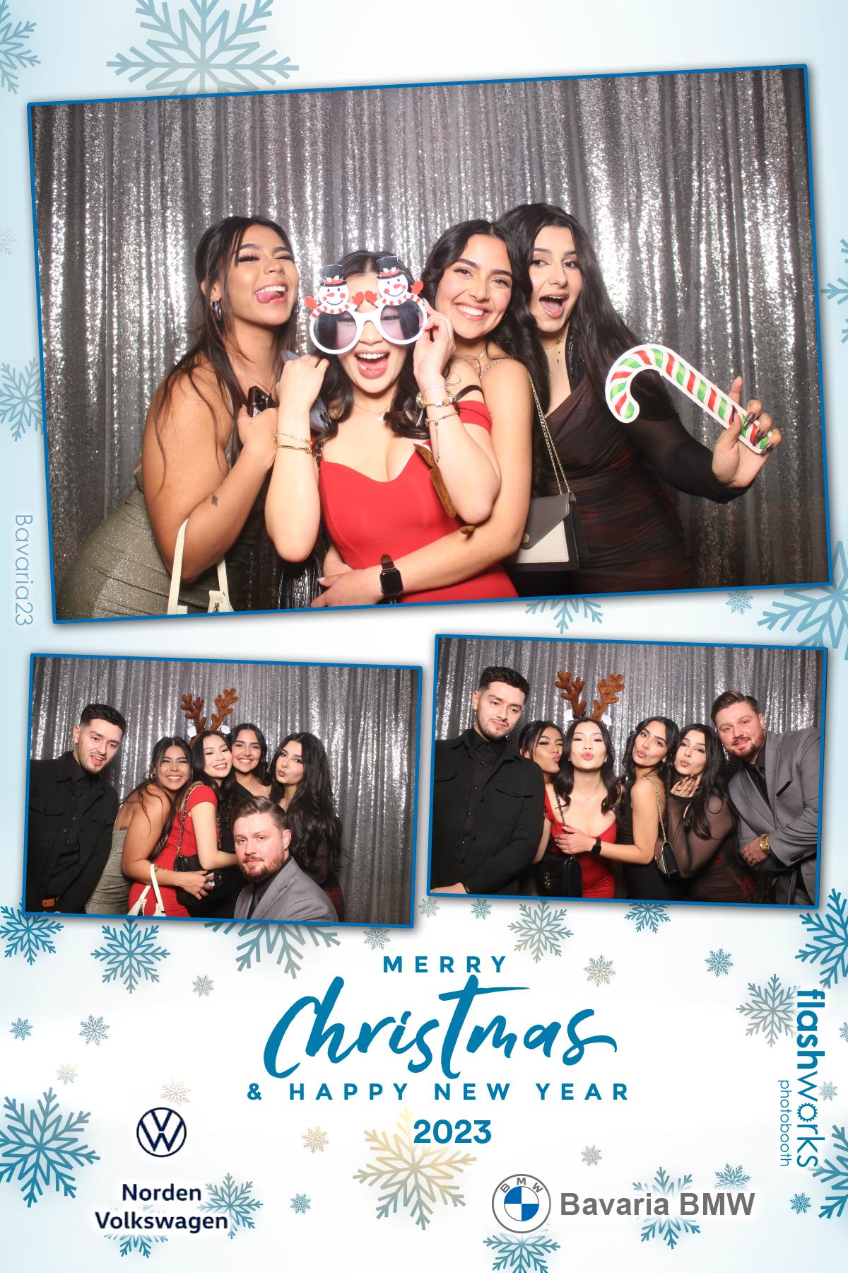 Bavaria BMW / Norden VW Christmas Party 2023 | View more photos from the event at gallery.flashworksphotobooth.com/u/FlashworksPhotoboothInc/Bavaria-BMW-Norden-VW-Christmas-Party-2023