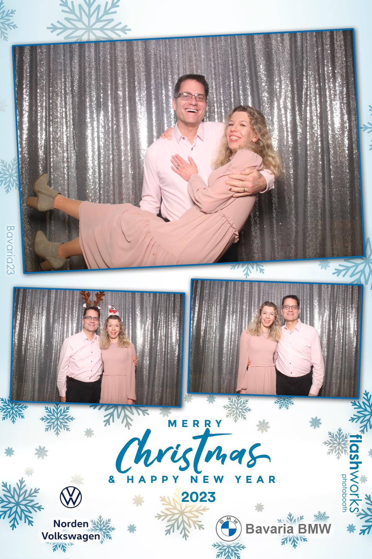 Bavaria BMW / Norden VW Christmas Party 2023 | View more photos from the event at gallery.flashworksphotobooth.com/u/FlashworksPhotoboothInc/Bavaria-BMW-Norden-VW-Christmas-Party-2023