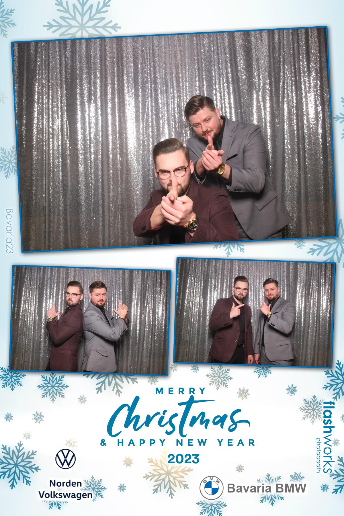 Bavaria BMW / Norden VW Christmas Party 2023 | View more photos from the event at gallery.flashworksphotobooth.com/u/FlashworksPhotoboothInc/Bavaria-BMW-Norden-VW-Christmas-Party-2023