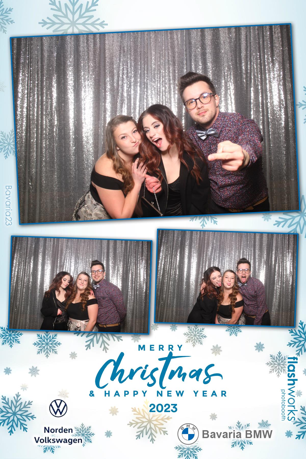 Bavaria BMW / Norden VW Christmas Party 2023 | View more photos from the event at gallery.flashworksphotobooth.com/u/FlashworksPhotoboothInc/Bavaria-BMW-Norden-VW-Christmas-Party-2023