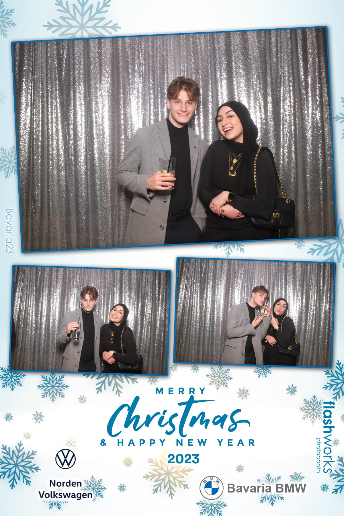 Bavaria BMW / Norden VW Christmas Party 2023 | View more photos from the event at gallery.flashworksphotobooth.com/u/FlashworksPhotoboothInc/Bavaria-BMW-Norden-VW-Christmas-Party-2023