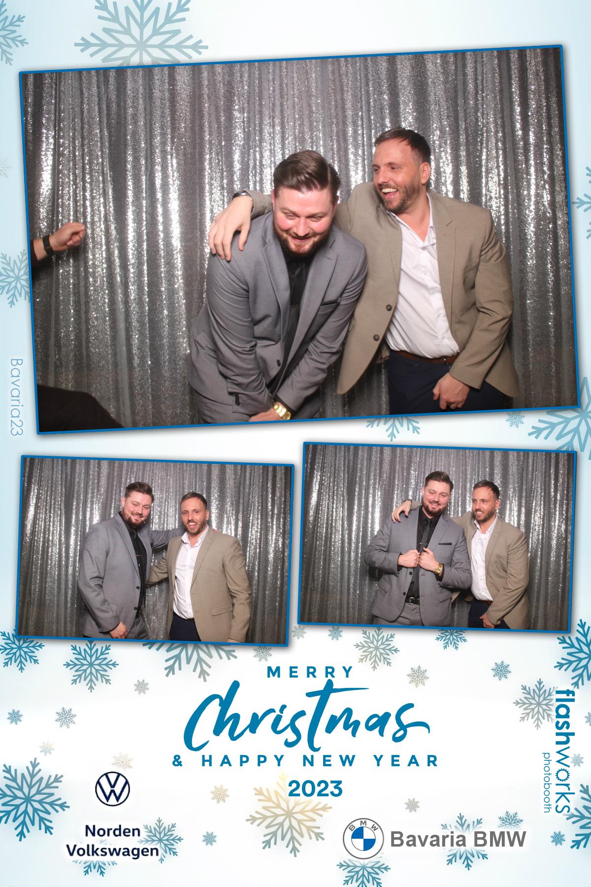 Bavaria BMW / Norden VW Christmas Party 2023 | View more photos from the event at gallery.flashworksphotobooth.com/u/FlashworksPhotoboothInc/Bavaria-BMW-Norden-VW-Christmas-Party-2023