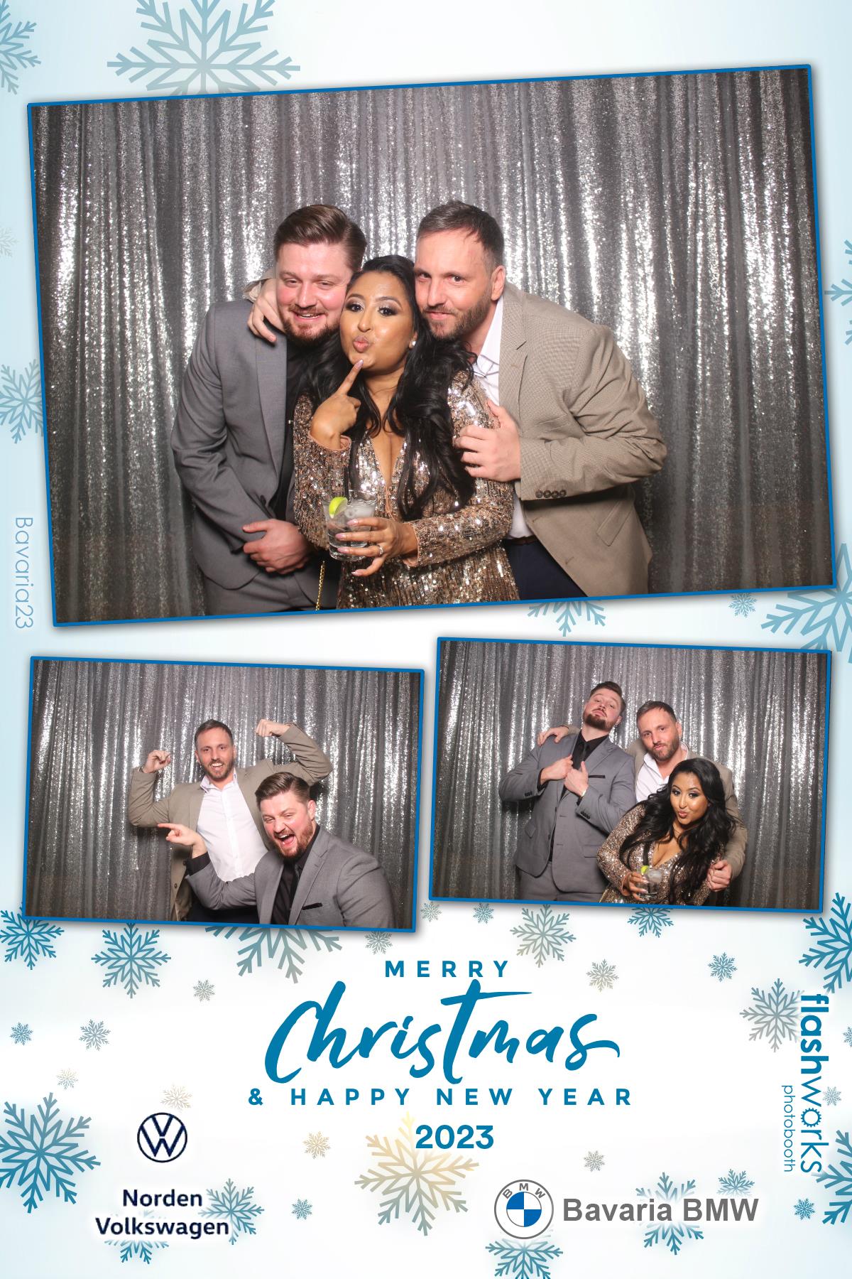 Bavaria BMW / Norden VW Christmas Party 2023 | View more photos from the event at gallery.flashworksphotobooth.com/u/FlashworksPhotoboothInc/Bavaria-BMW-Norden-VW-Christmas-Party-2023