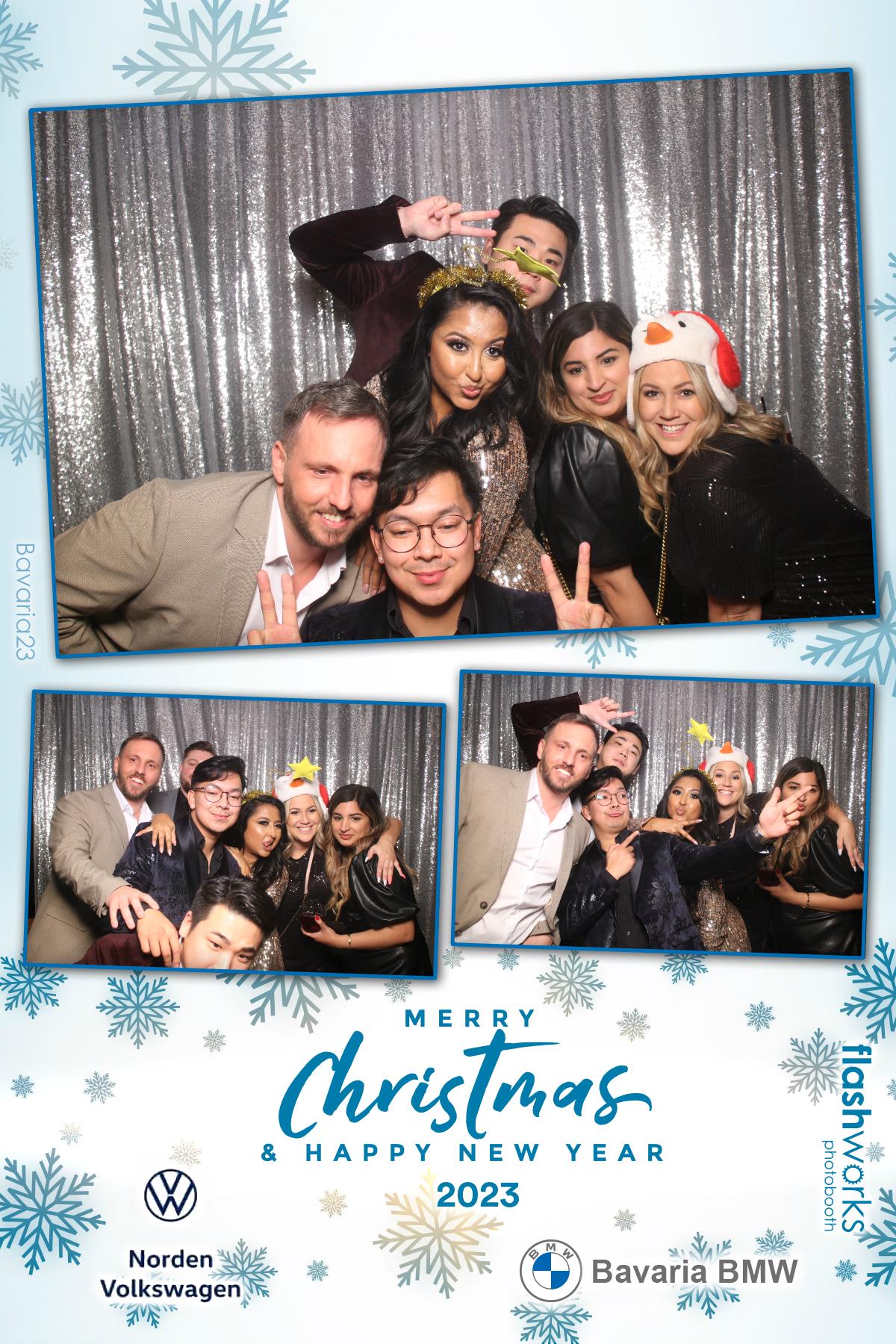 Bavaria BMW / Norden VW Christmas Party 2023 | View more photos from the event at gallery.flashworksphotobooth.com/u/FlashworksPhotoboothInc/Bavaria-BMW-Norden-VW-Christmas-Party-2023