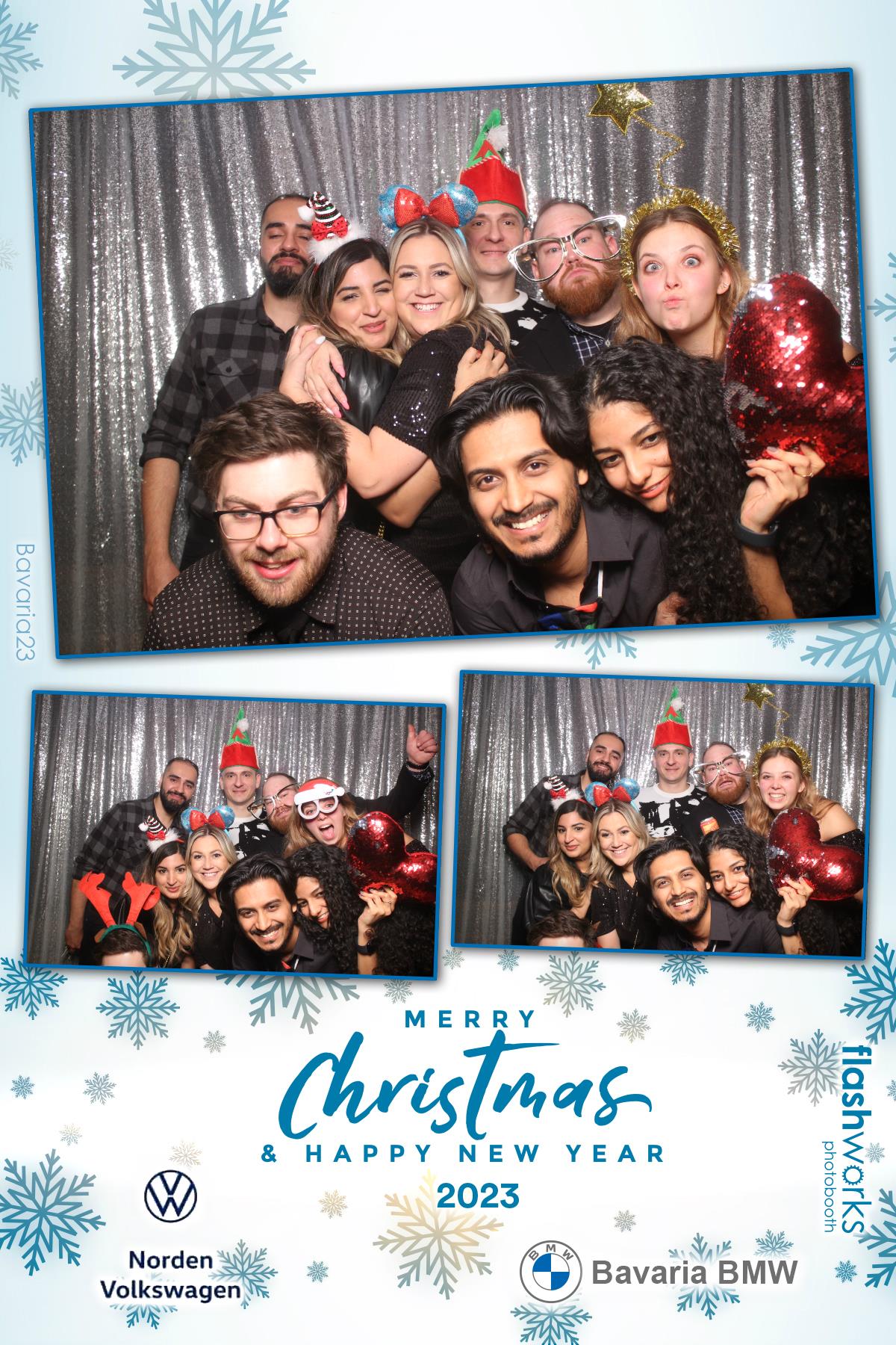 Bavaria BMW / Norden VW Christmas Party 2023 | View more photos from the event at gallery.flashworksphotobooth.com/u/FlashworksPhotoboothInc/Bavaria-BMW-Norden-VW-Christmas-Party-2023