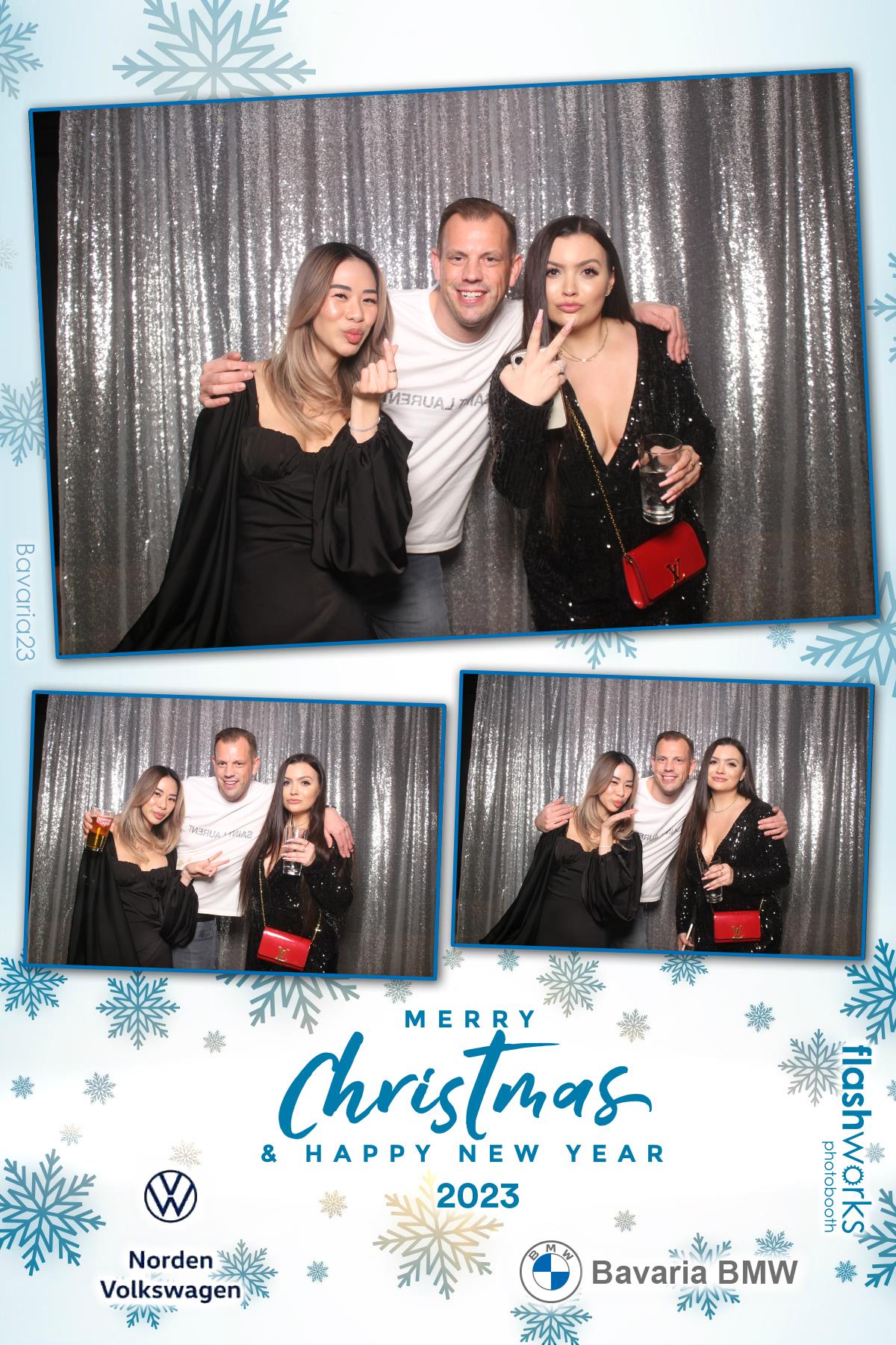Bavaria BMW / Norden VW Christmas Party 2023 | View more photos from the event at gallery.flashworksphotobooth.com/u/FlashworksPhotoboothInc/Bavaria-BMW-Norden-VW-Christmas-Party-2023