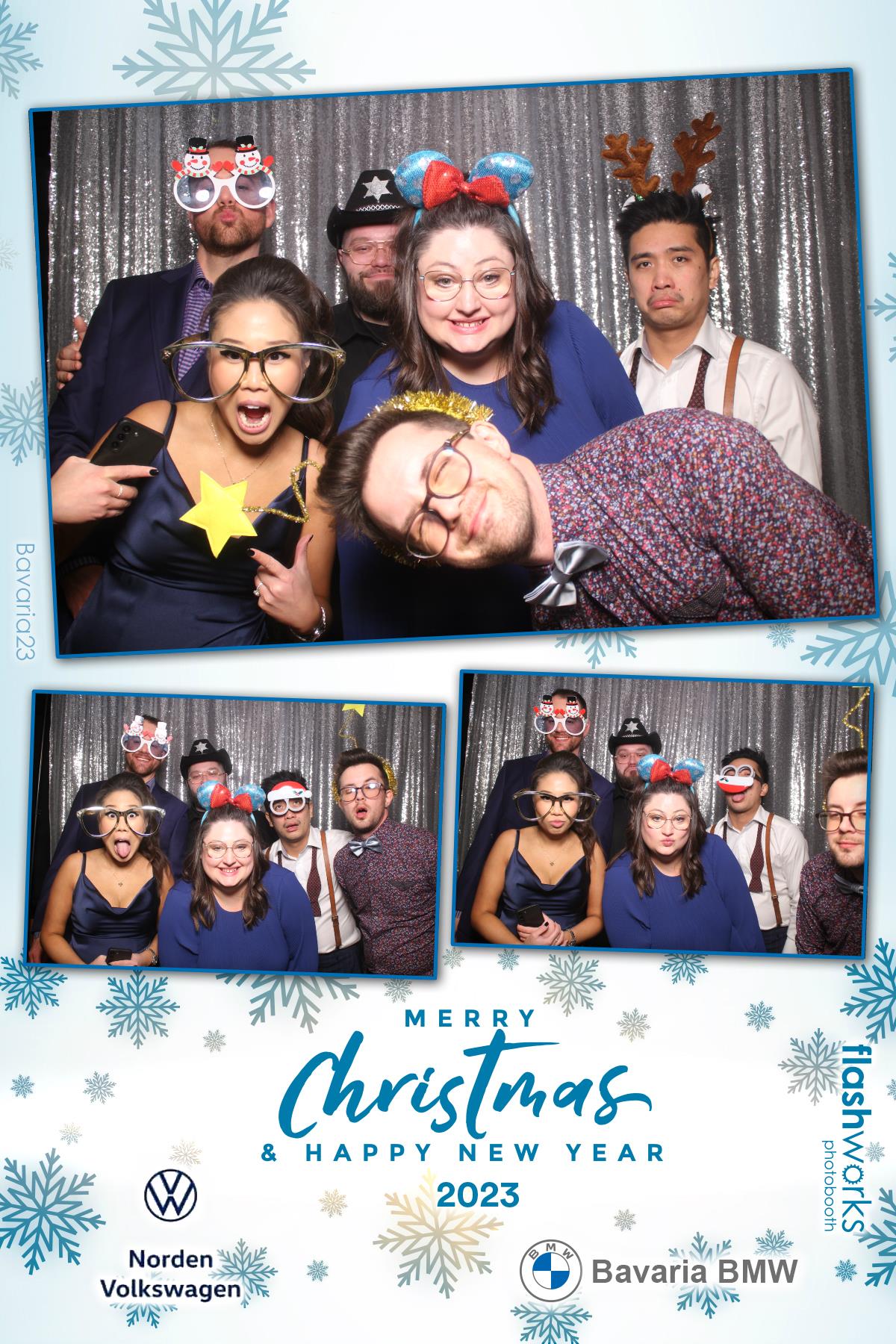 Bavaria BMW / Norden VW Christmas Party 2023 | View more photos from the event at gallery.flashworksphotobooth.com/u/FlashworksPhotoboothInc/Bavaria-BMW-Norden-VW-Christmas-Party-2023