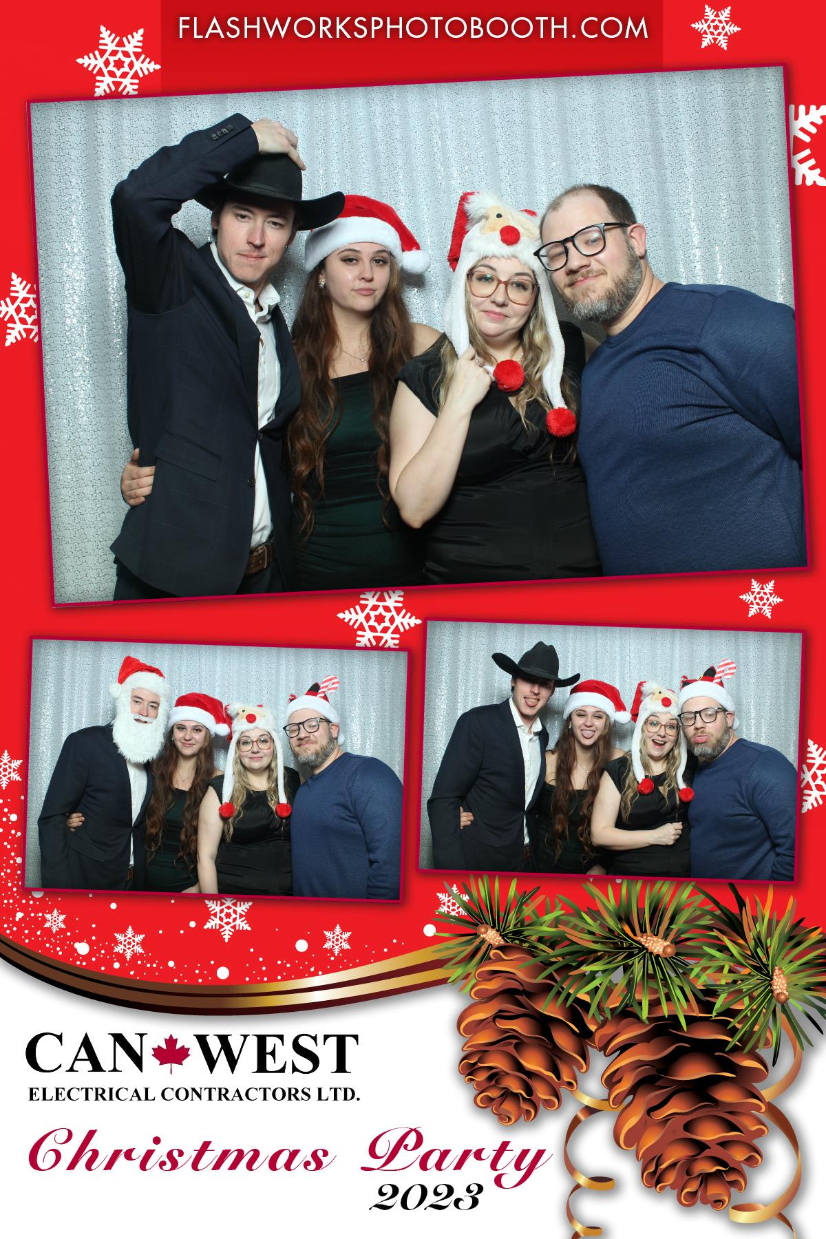 Can West Christmas 2023 | View more photos from the event at gallery.flashworksphotobooth.com/u/FlashworksPhotoboothInc/Can-West-Christmas-2023