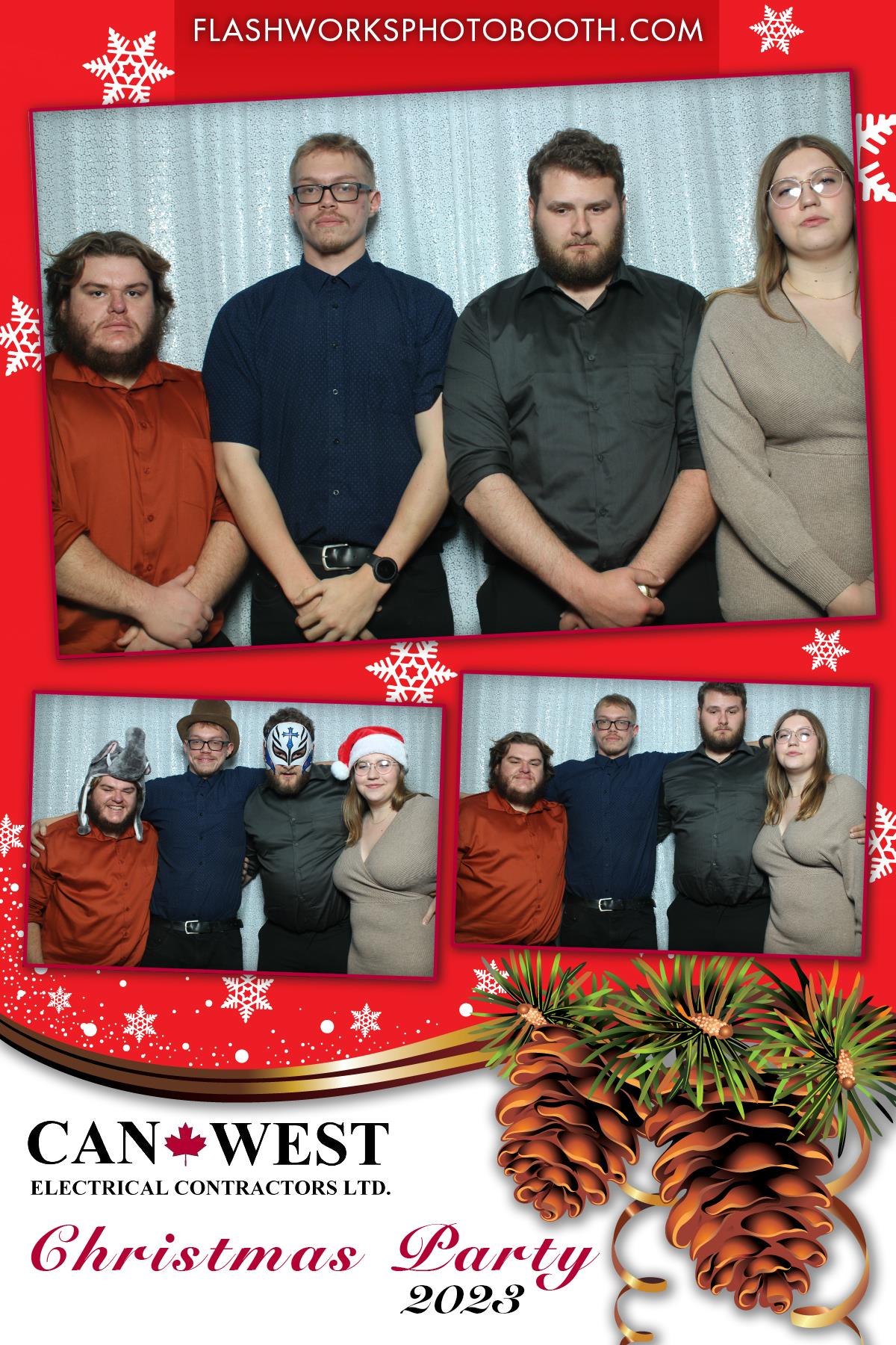 Can West Christmas 2023 | View more photos from the event at gallery.flashworksphotobooth.com/u/FlashworksPhotoboothInc/Can-West-Christmas-2023