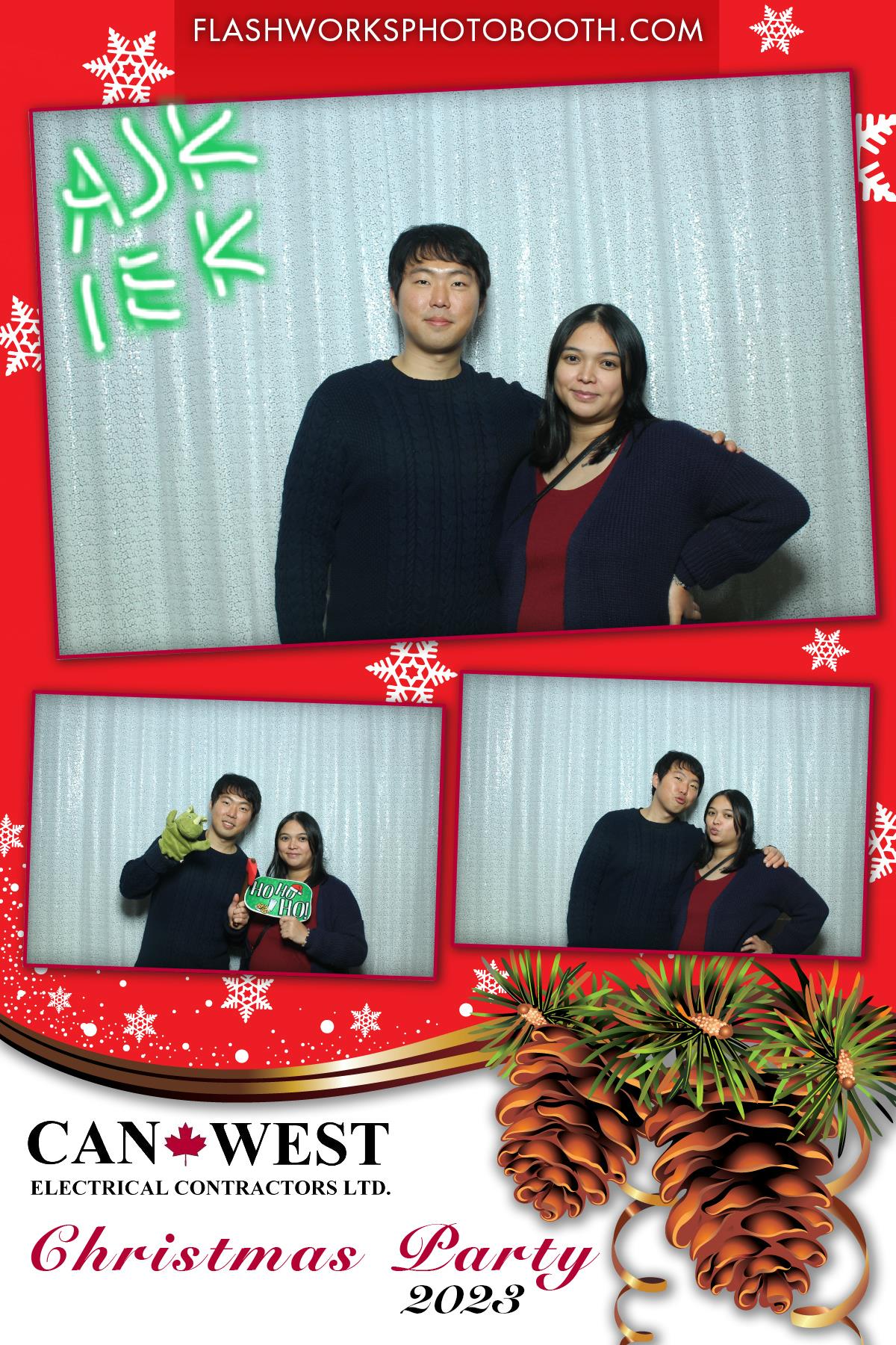 Can West Christmas 2023 | View more photos from the event at gallery.flashworksphotobooth.com/u/FlashworksPhotoboothInc/Can-West-Christmas-2023
