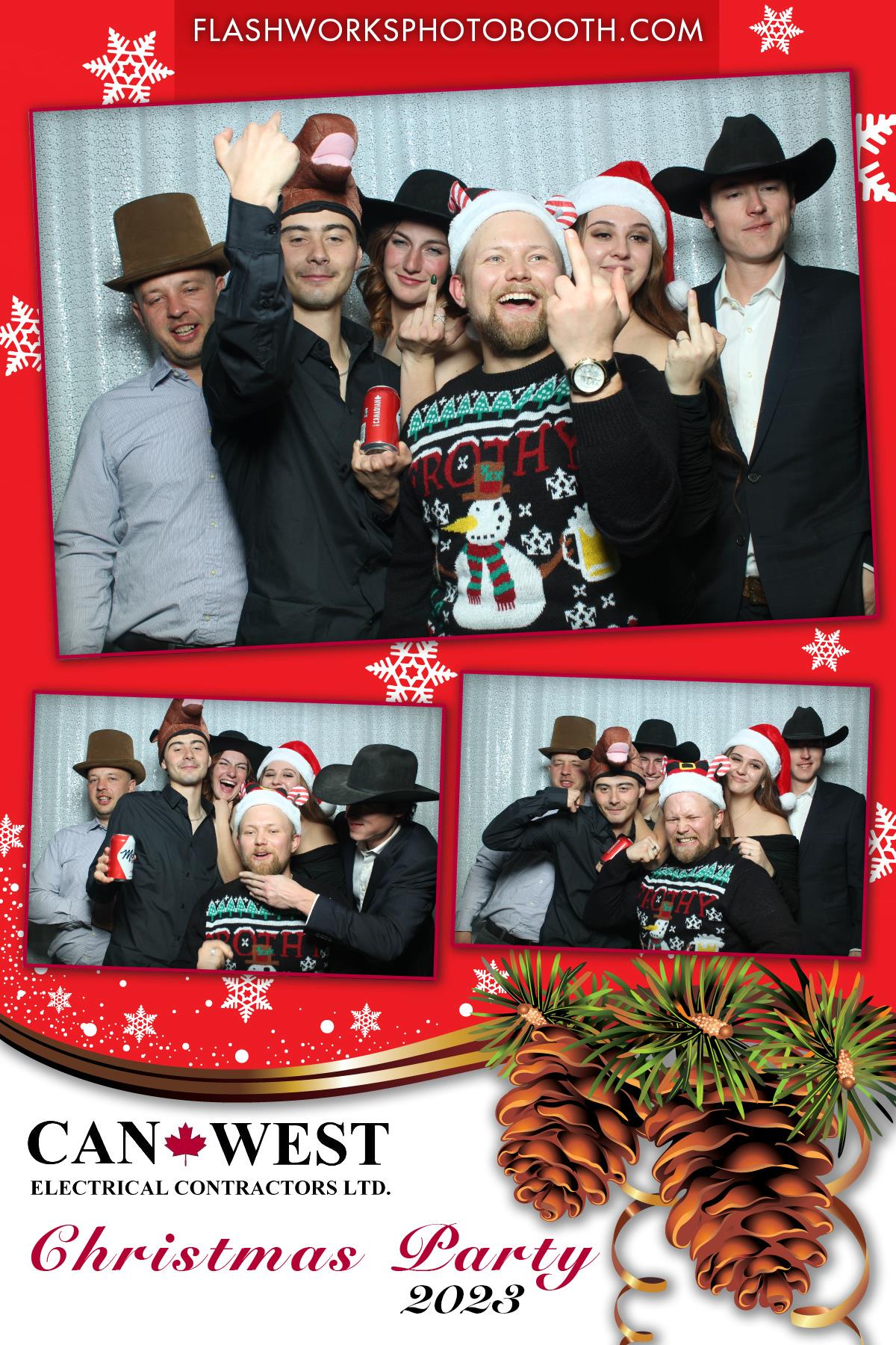 Can West Christmas 2023 | View more photos from the event at gallery.flashworksphotobooth.com/u/FlashworksPhotoboothInc/Can-West-Christmas-2023