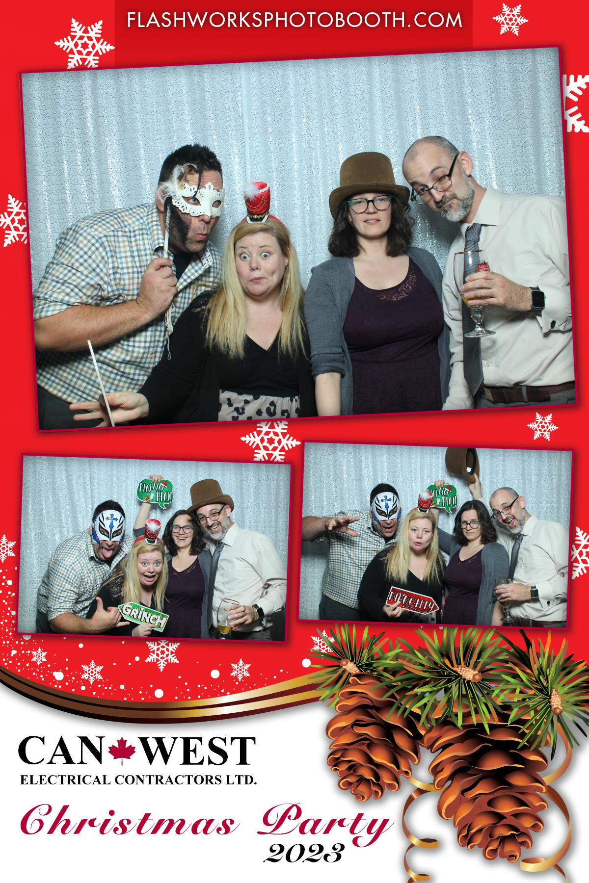 Can West Christmas 2023 | View more photos from the event at gallery.flashworksphotobooth.com/u/FlashworksPhotoboothInc/Can-West-Christmas-2023