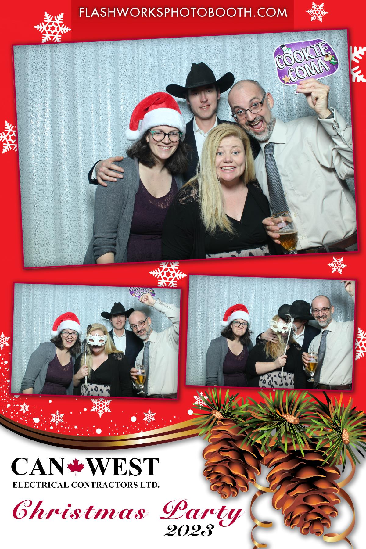 Can West Christmas 2023 | View more photos from the event at gallery.flashworksphotobooth.com/u/FlashworksPhotoboothInc/Can-West-Christmas-2023