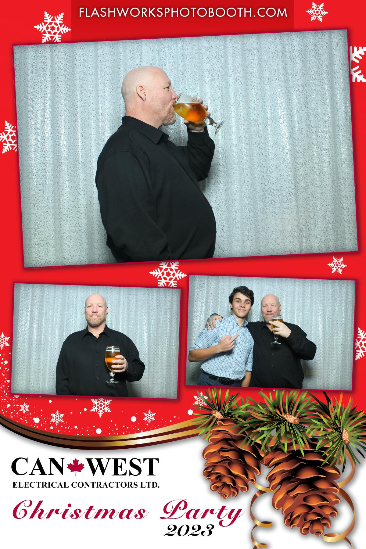Can West Christmas 2023 | View more photos from the event at gallery.flashworksphotobooth.com/u/FlashworksPhotoboothInc/Can-West-Christmas-2023