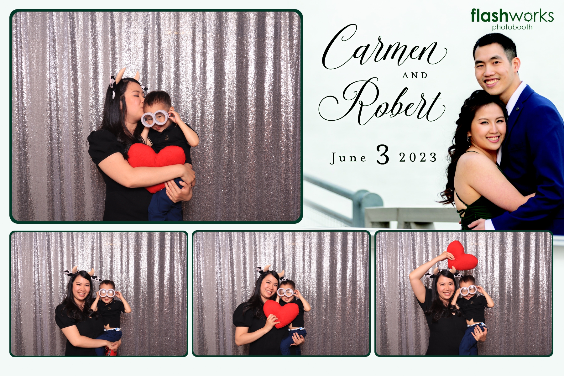 Carmen and Robert's Wedding | View more photos from the event at gallery.flashworksphotobooth.com/u/FlashworksPhotoboothInc/Carmen-and-Roberts-Wedding