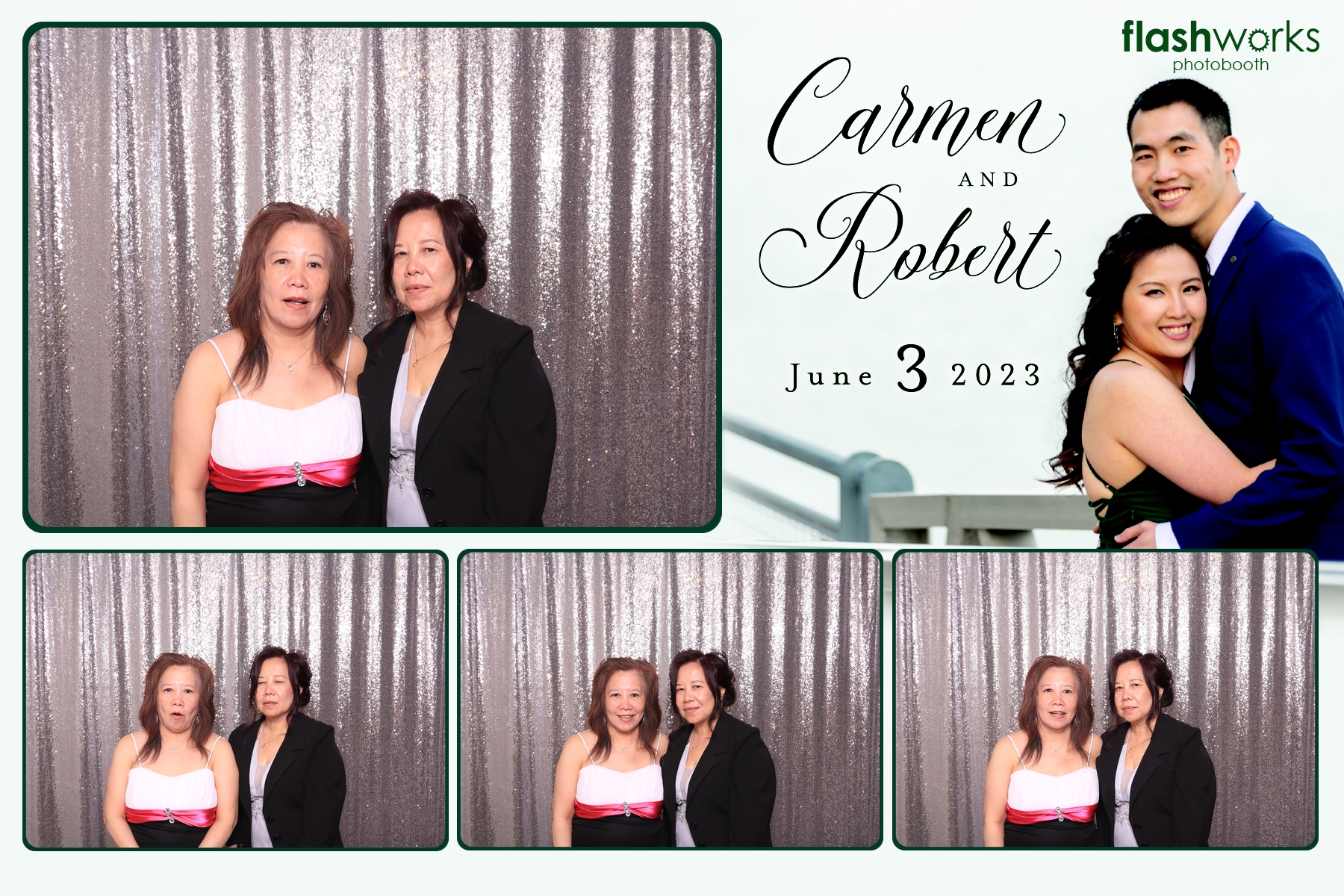 Carmen and Robert's Wedding | View more photos from the event at gallery.flashworksphotobooth.com/u/FlashworksPhotoboothInc/Carmen-and-Roberts-Wedding