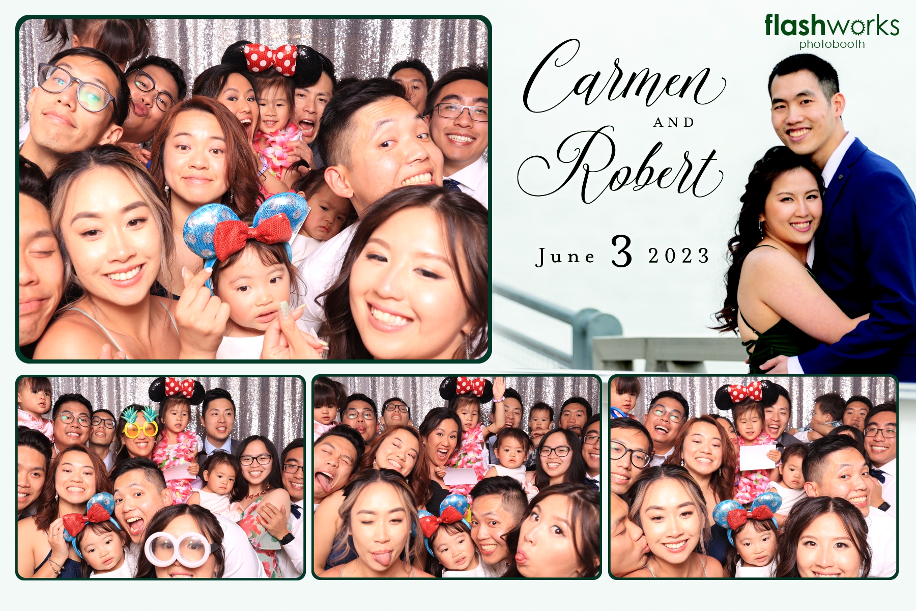 Carmen and Robert's Wedding | View more photos from the event at gallery.flashworksphotobooth.com/u/FlashworksPhotoboothInc/Carmen-and-Roberts-Wedding