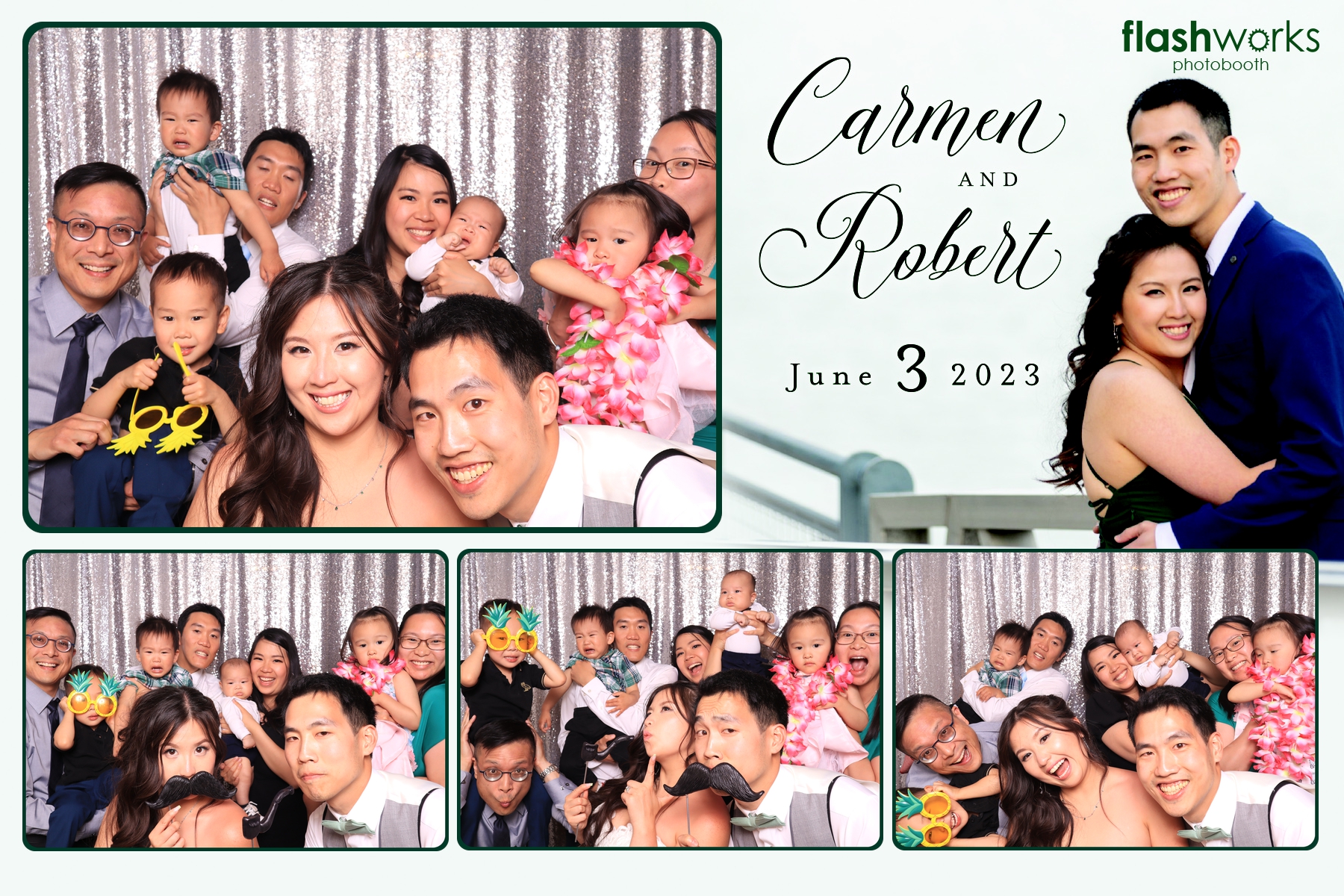 Carmen and Robert's Wedding | View more photos from the event at gallery.flashworksphotobooth.com/u/FlashworksPhotoboothInc/Carmen-and-Roberts-Wedding
