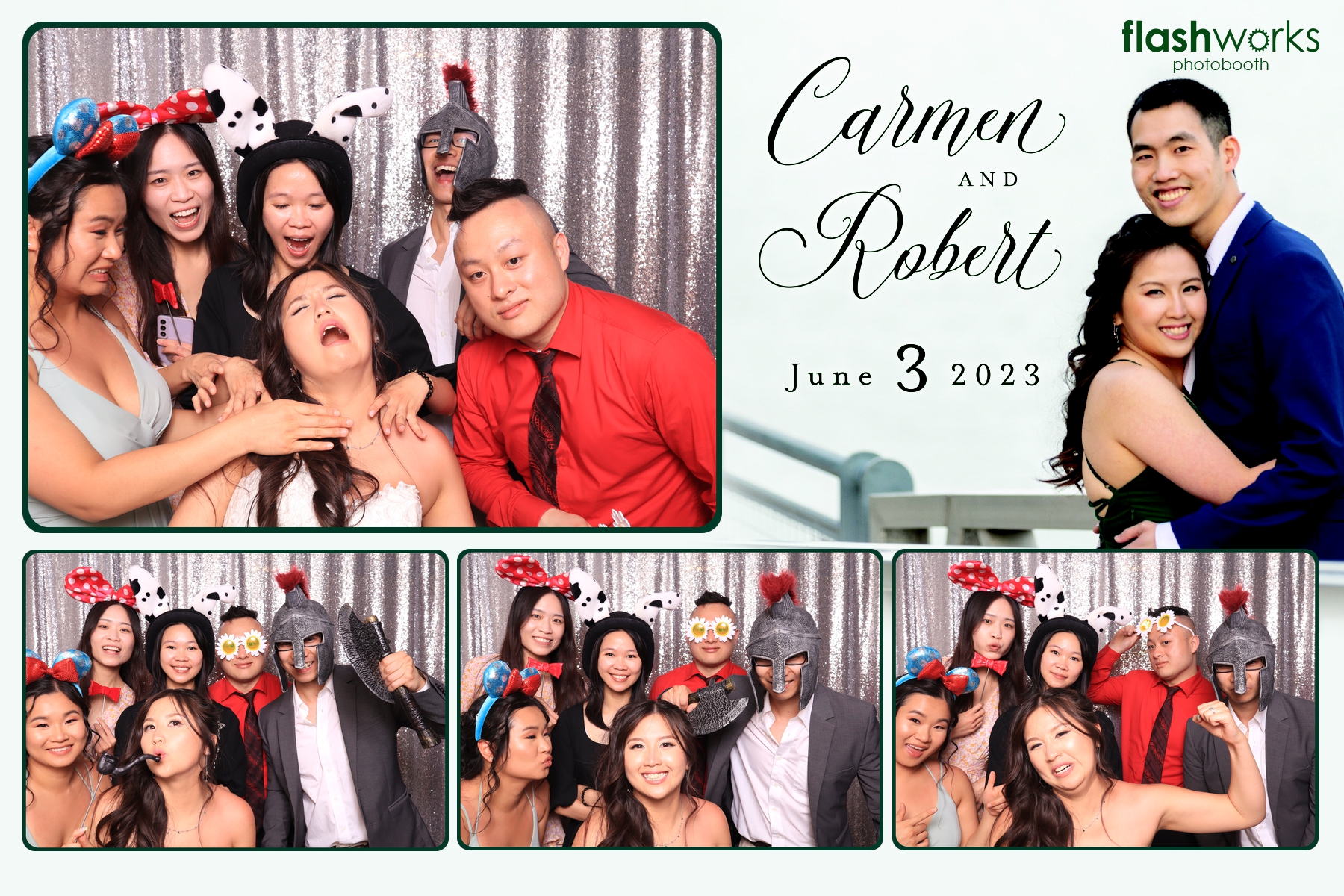 Carmen and Robert's Wedding | View more photos from the event at gallery.flashworksphotobooth.com/u/FlashworksPhotoboothInc/Carmen-and-Roberts-Wedding