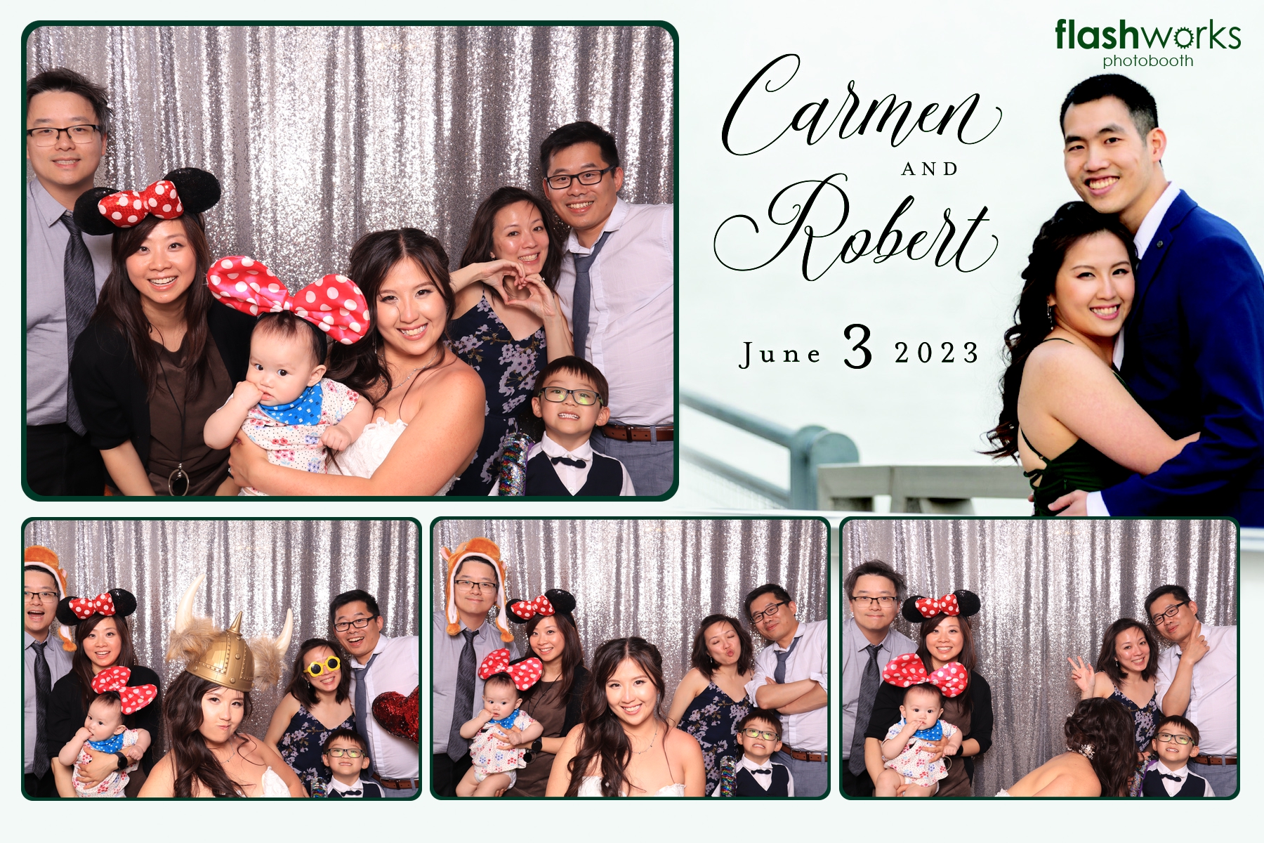 Carmen and Robert's Wedding | View more photos from the event at gallery.flashworksphotobooth.com/u/FlashworksPhotoboothInc/Carmen-and-Roberts-Wedding