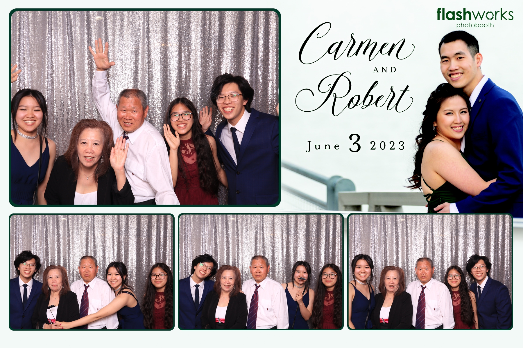 Carmen and Robert's Wedding | View more photos from the event at gallery.flashworksphotobooth.com/u/FlashworksPhotoboothInc/Carmen-and-Roberts-Wedding