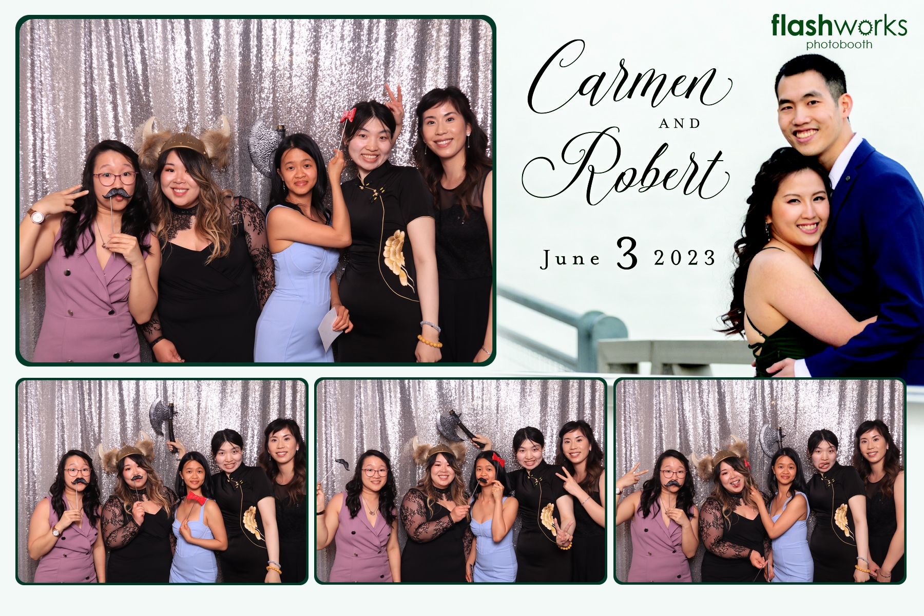 Carmen and Robert's Wedding | View more photos from the event at gallery.flashworksphotobooth.com/u/FlashworksPhotoboothInc/Carmen-and-Roberts-Wedding