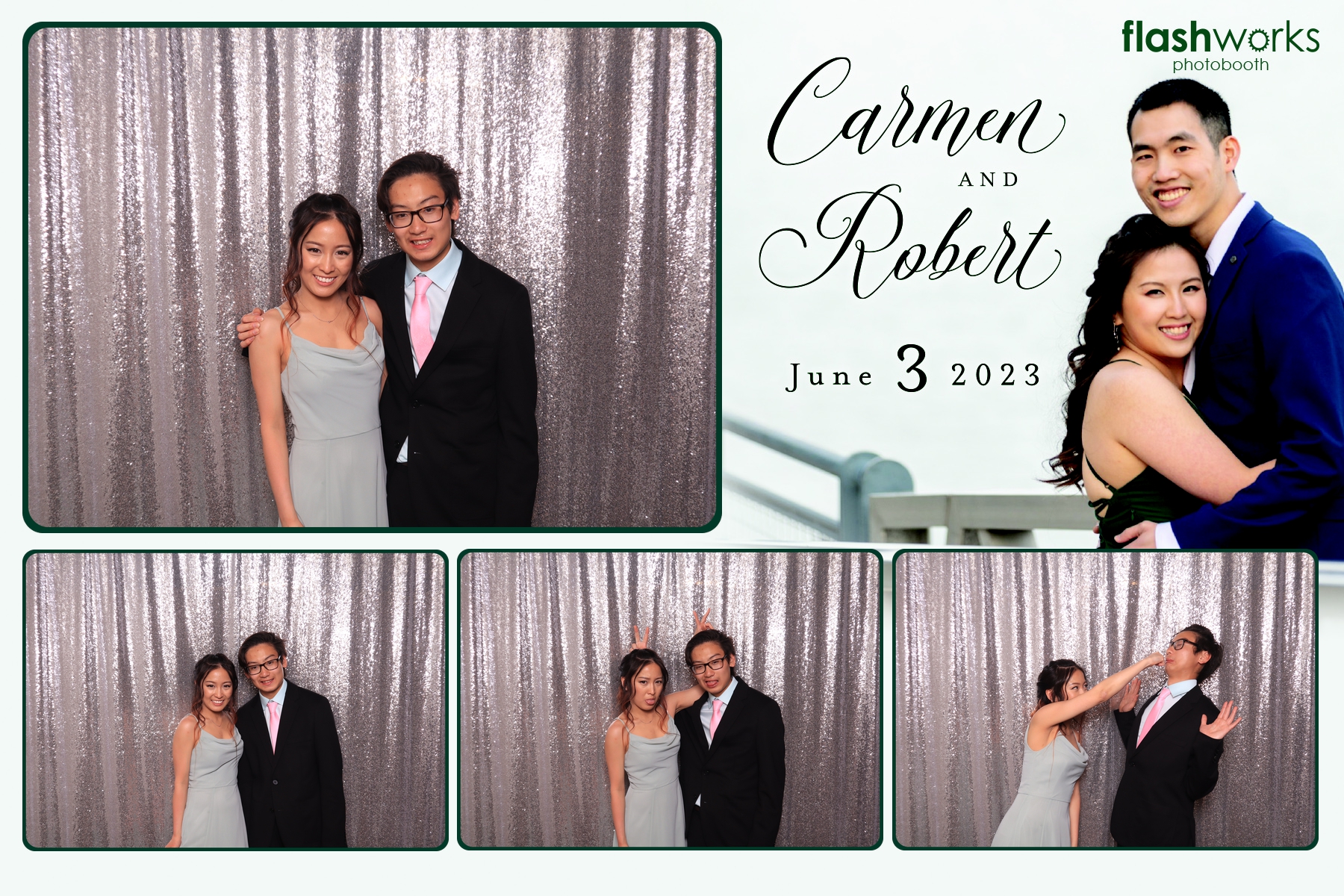 Carmen and Robert's Wedding | View more photos from the event at gallery.flashworksphotobooth.com/u/FlashworksPhotoboothInc/Carmen-and-Roberts-Wedding