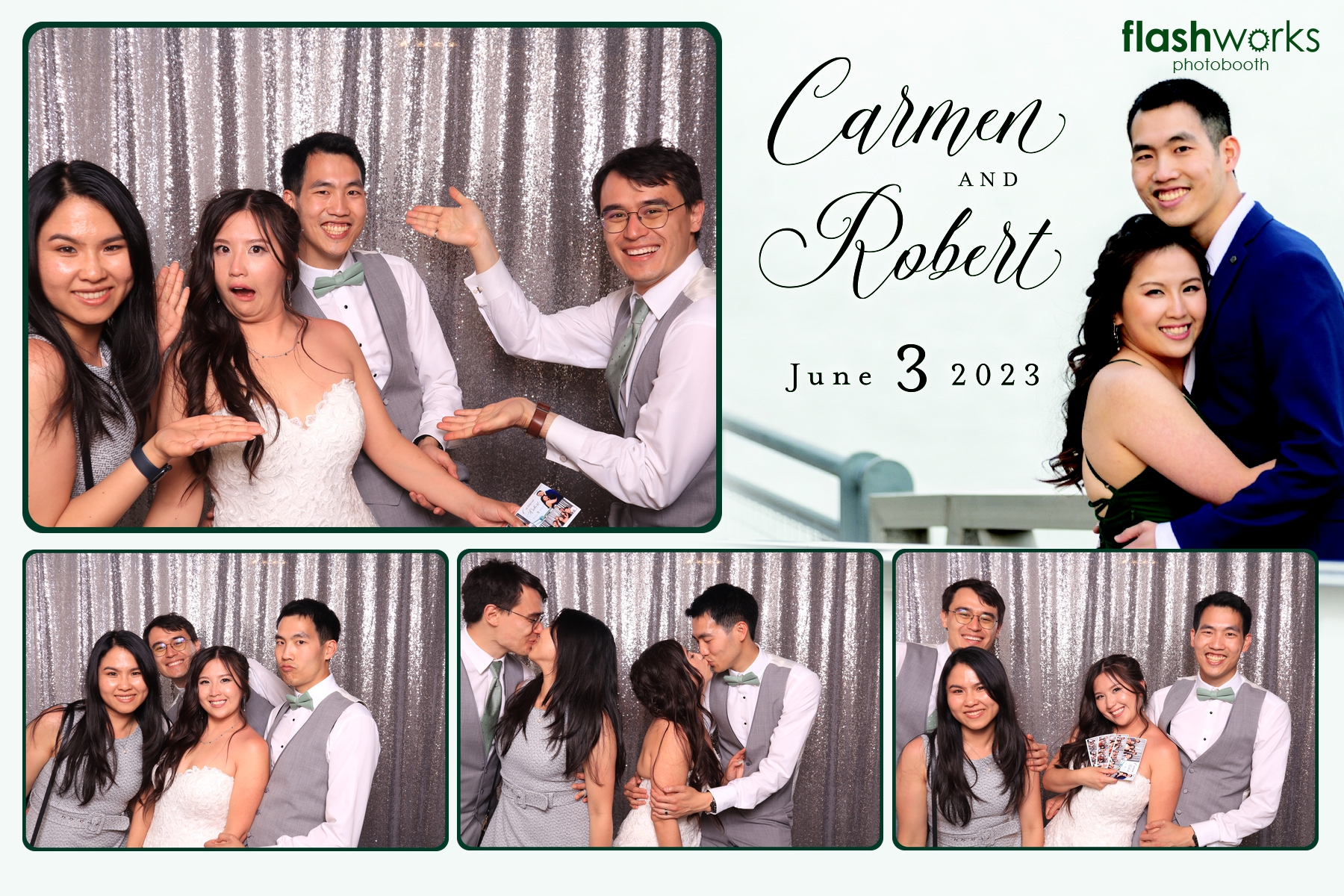 Carmen and Robert's Wedding | View more photos from the event at gallery.flashworksphotobooth.com/u/FlashworksPhotoboothInc/Carmen-and-Roberts-Wedding