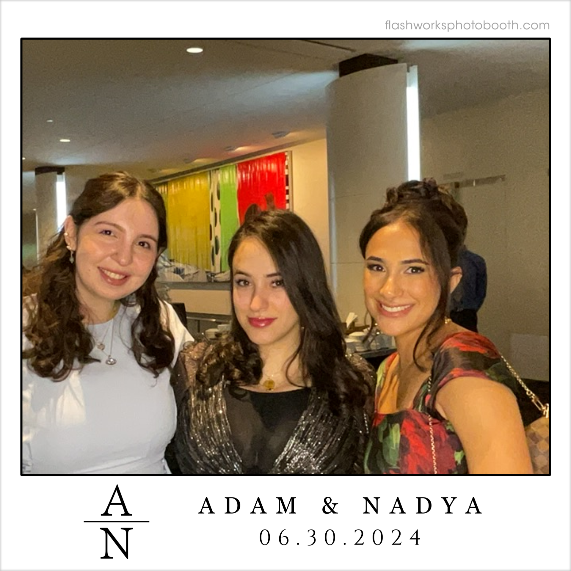Adam & Nadya's Wedding | View more photos from the event at gallery.flashworksphotobooth.com/u/FlashworksPhotoboothInc/Adam-Nadyas-Wedding