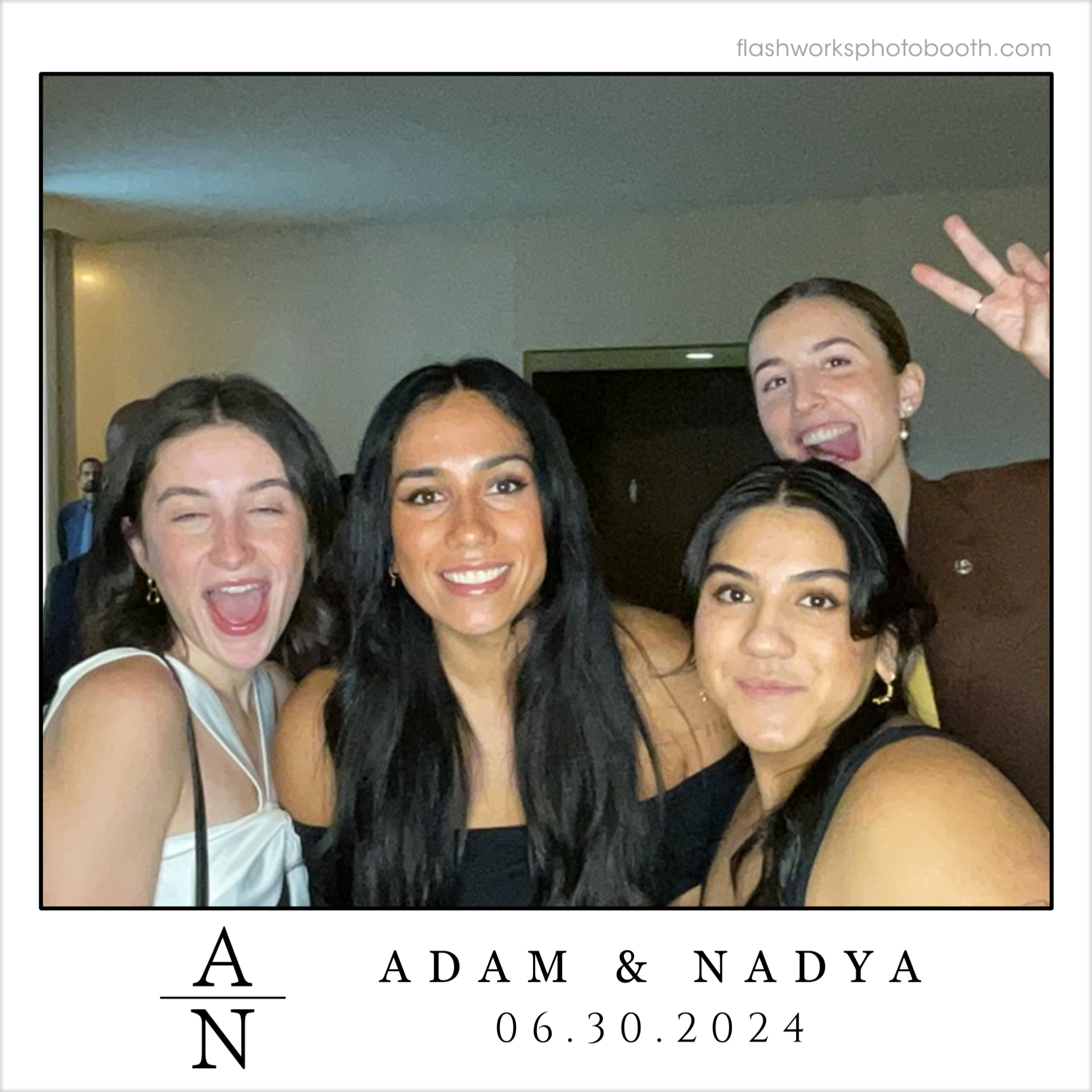 Adam & Nadya's Wedding | View more photos from the event at gallery.flashworksphotobooth.com/u/FlashworksPhotoboothInc/Adam-Nadyas-Wedding