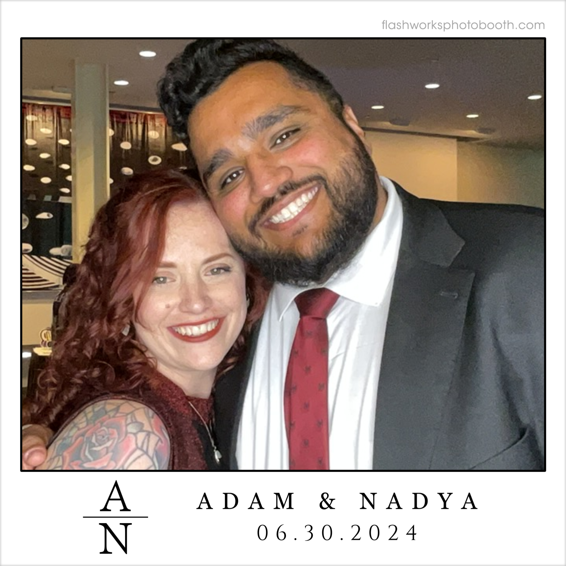 Adam & Nadya's Wedding | View more photos from the event at gallery.flashworksphotobooth.com/u/FlashworksPhotoboothInc/Adam-Nadyas-Wedding