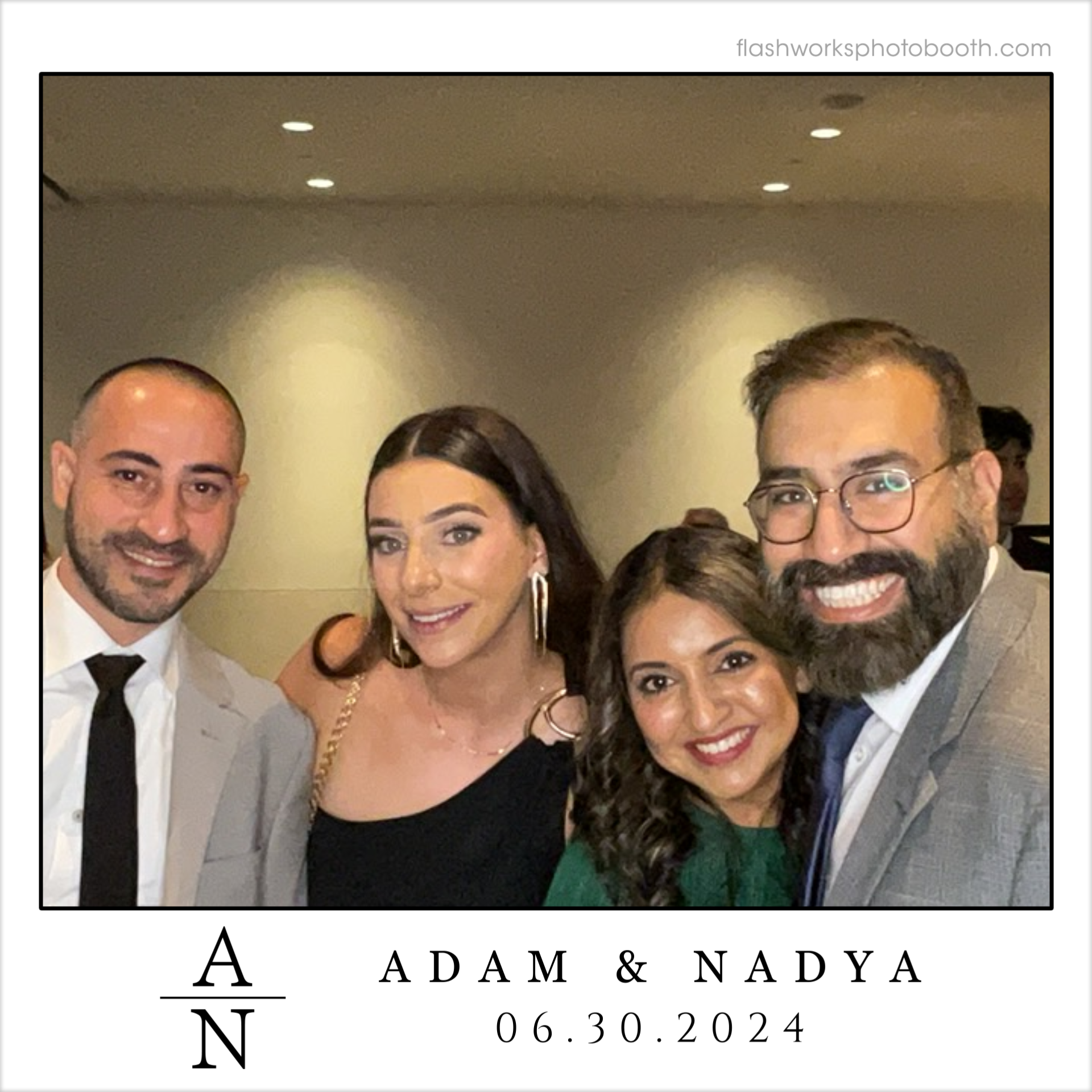 Adam & Nadya's Wedding | View more photos from the event at gallery.flashworksphotobooth.com/u/FlashworksPhotoboothInc/Adam-Nadyas-Wedding