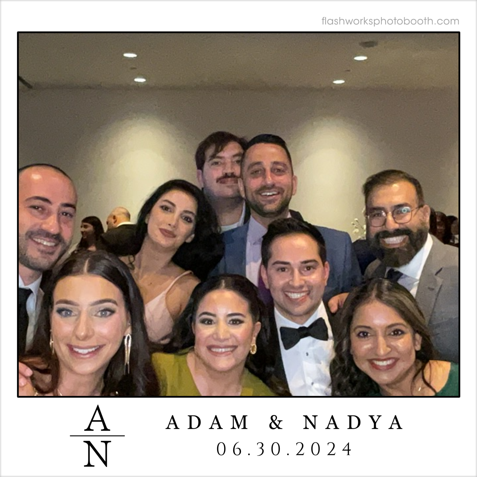 Adam & Nadya's Wedding | View more photos from the event at gallery.flashworksphotobooth.com/u/FlashworksPhotoboothInc/Adam-Nadyas-Wedding