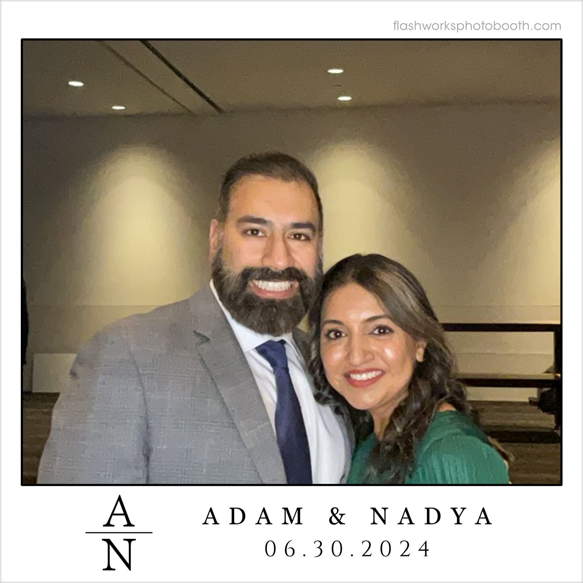 Adam & Nadya's Wedding | View more photos from the event at gallery.flashworksphotobooth.com/u/FlashworksPhotoboothInc/Adam-Nadyas-Wedding