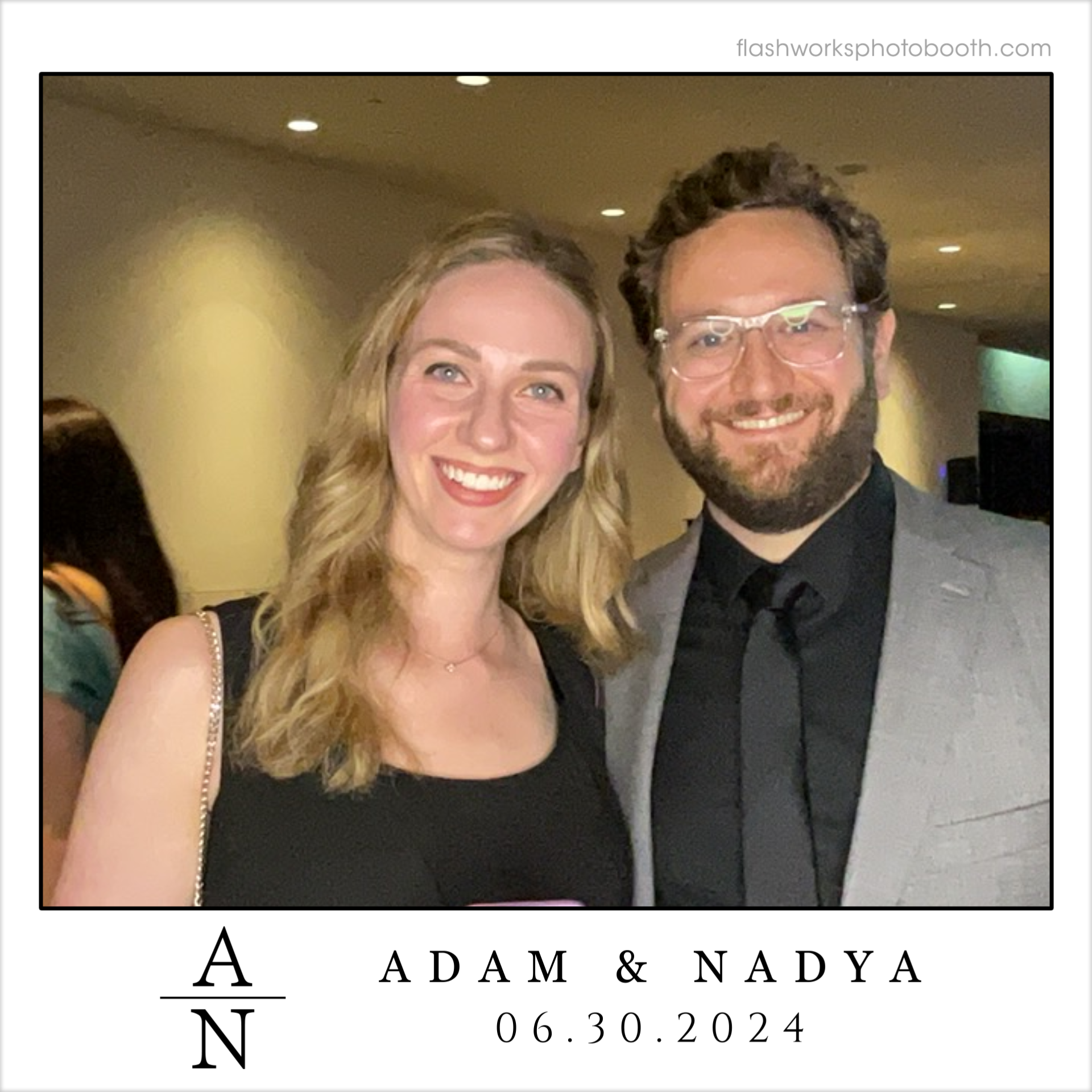 Adam & Nadya's Wedding | View more photos from the event at gallery.flashworksphotobooth.com/u/FlashworksPhotoboothInc/Adam-Nadyas-Wedding