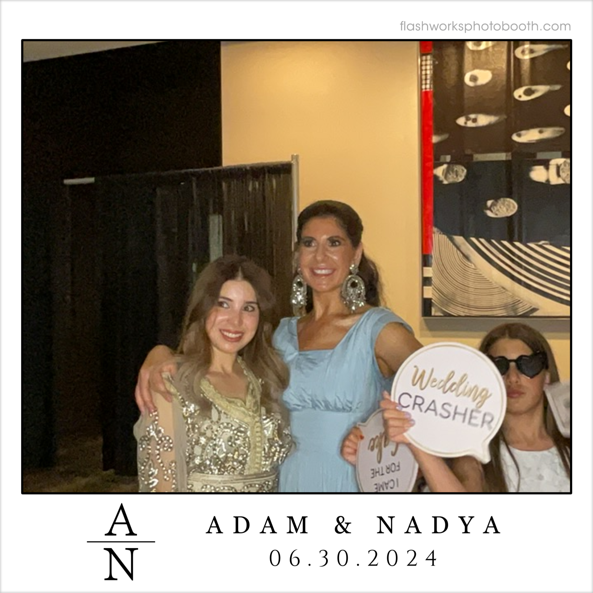 Adam & Nadya's Wedding | View more photos from the event at gallery.flashworksphotobooth.com/u/FlashworksPhotoboothInc/Adam-Nadyas-Wedding