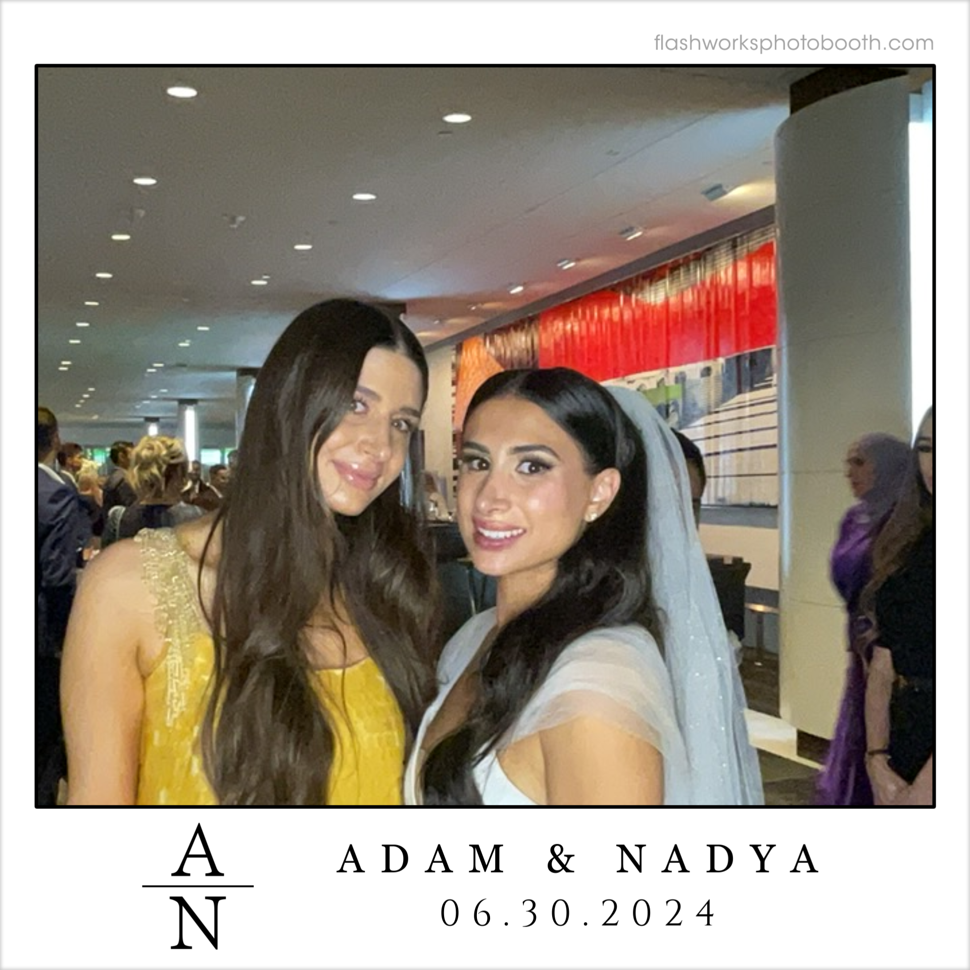 Adam & Nadya's Wedding | View more photos from the event at gallery.flashworksphotobooth.com/u/FlashworksPhotoboothInc/Adam-Nadyas-Wedding