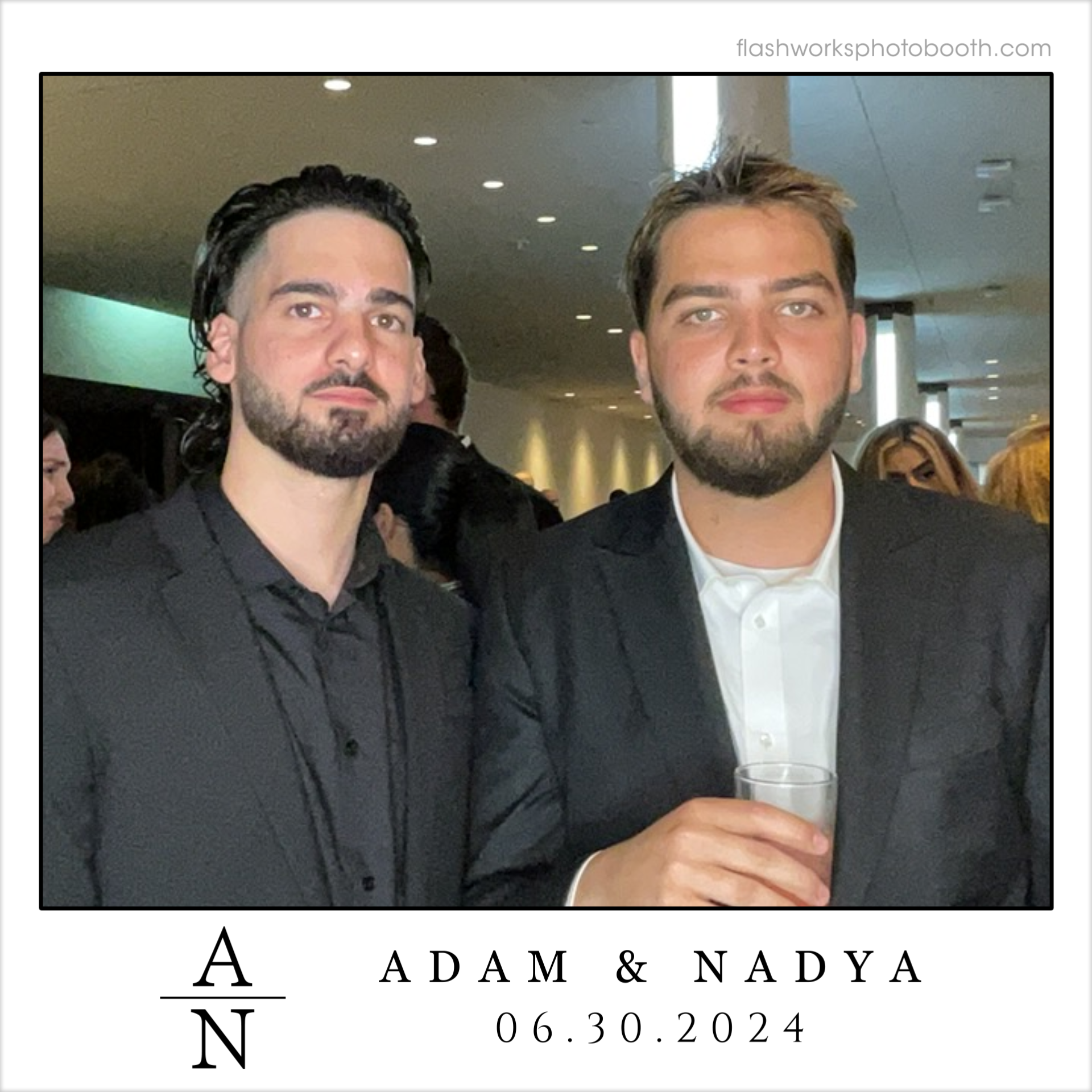 Adam & Nadya's Wedding | View more photos from the event at gallery.flashworksphotobooth.com/u/FlashworksPhotoboothInc/Adam-Nadyas-Wedding