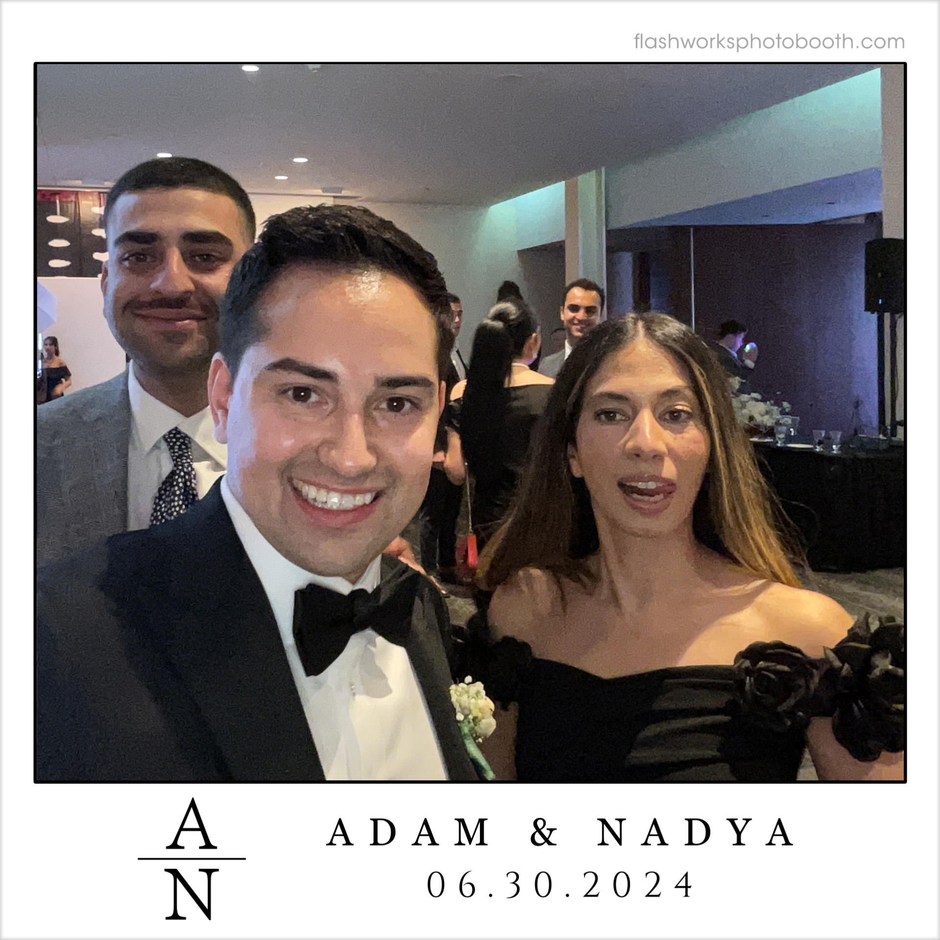 Adam & Nadya's Wedding | View more photos from the event at gallery.flashworksphotobooth.com/u/FlashworksPhotoboothInc/Adam-Nadyas-Wedding