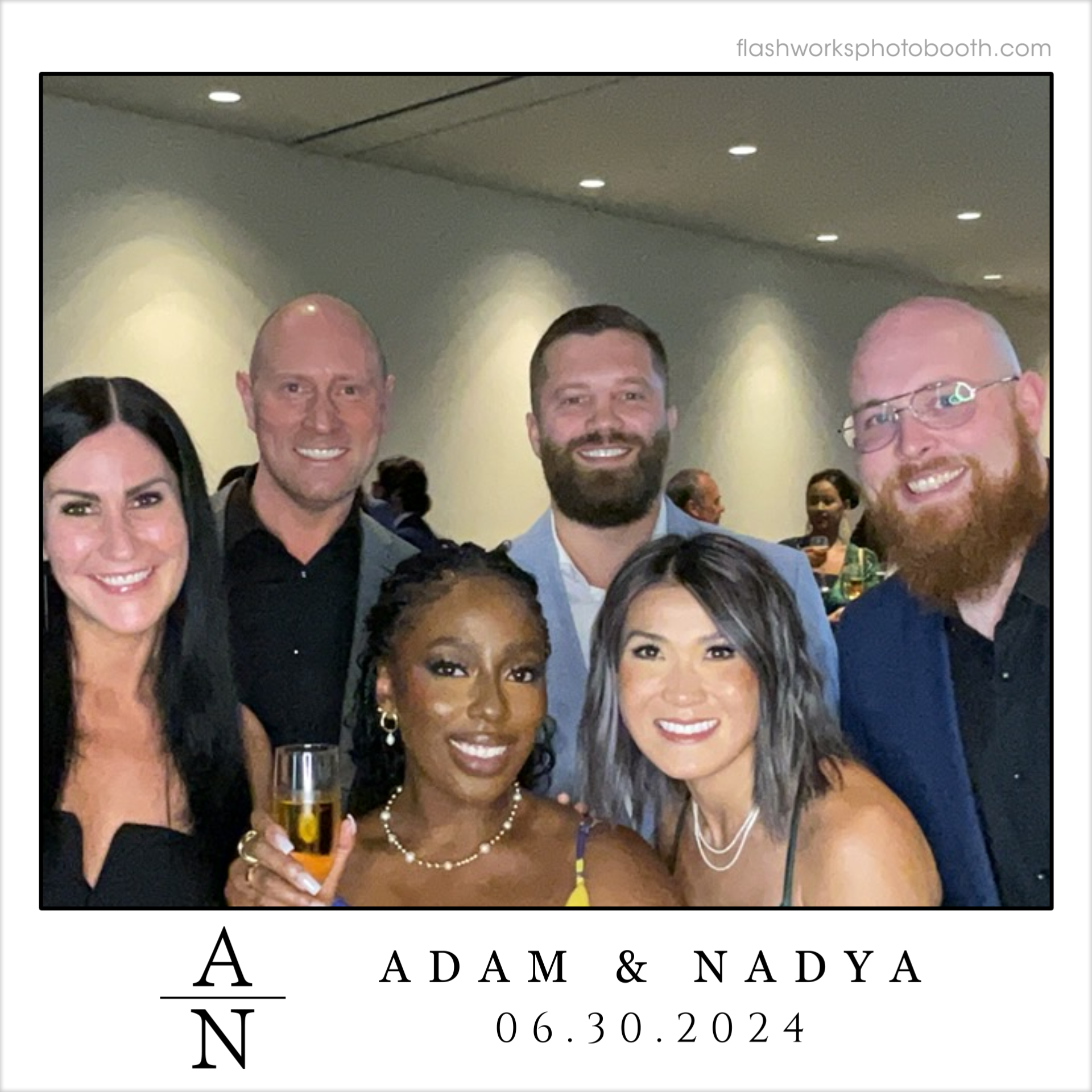 Adam & Nadya's Wedding | View more photos from the event at gallery.flashworksphotobooth.com/u/FlashworksPhotoboothInc/Adam-Nadyas-Wedding
