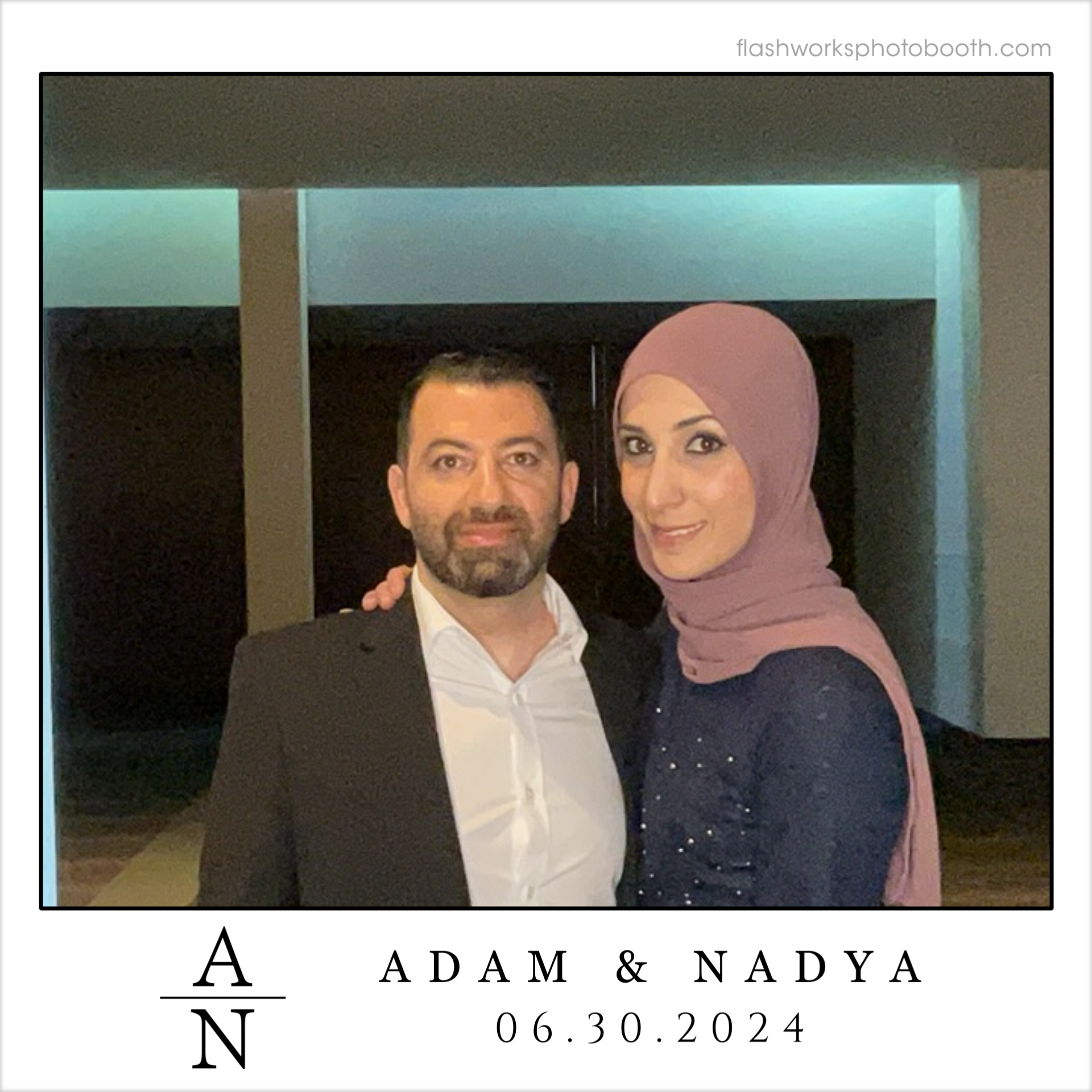 Adam & Nadya's Wedding | View more photos from the event at gallery.flashworksphotobooth.com/u/FlashworksPhotoboothInc/Adam-Nadyas-Wedding