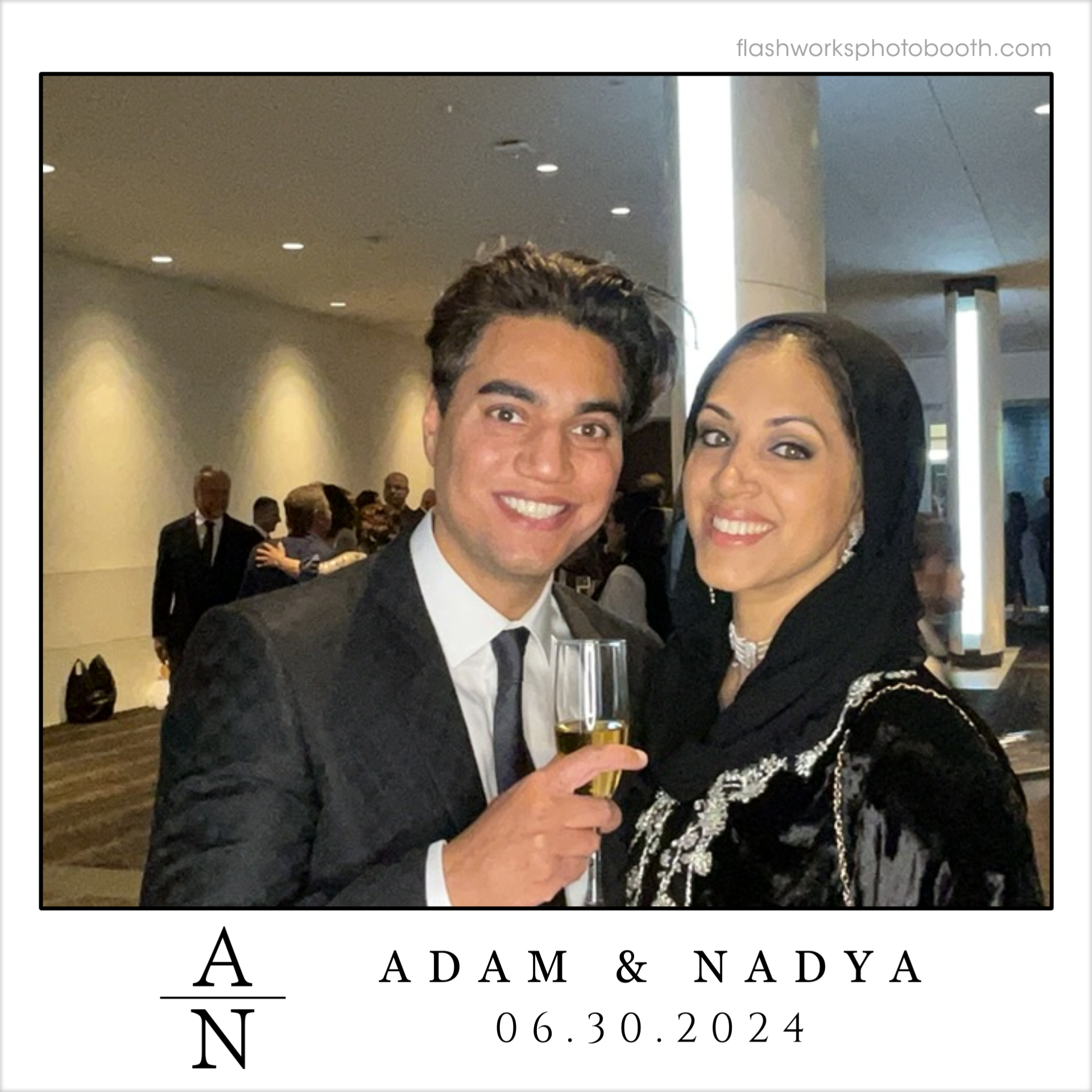 Adam & Nadya's Wedding | View more photos from the event at gallery.flashworksphotobooth.com/u/FlashworksPhotoboothInc/Adam-Nadyas-Wedding
