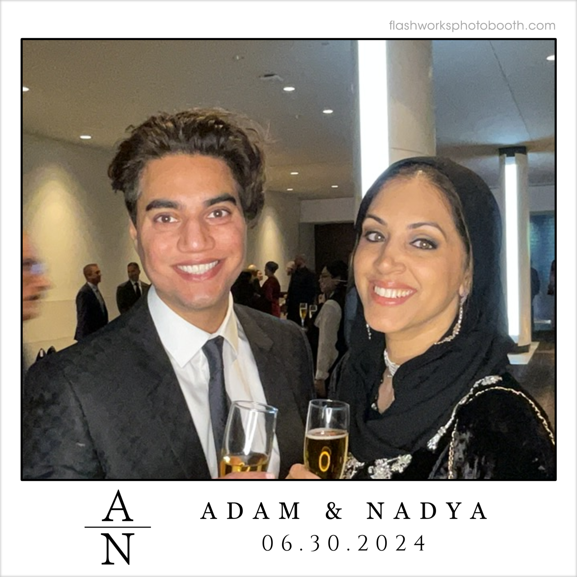 Adam & Nadya's Wedding | View more photos from the event at gallery.flashworksphotobooth.com/u/FlashworksPhotoboothInc/Adam-Nadyas-Wedding