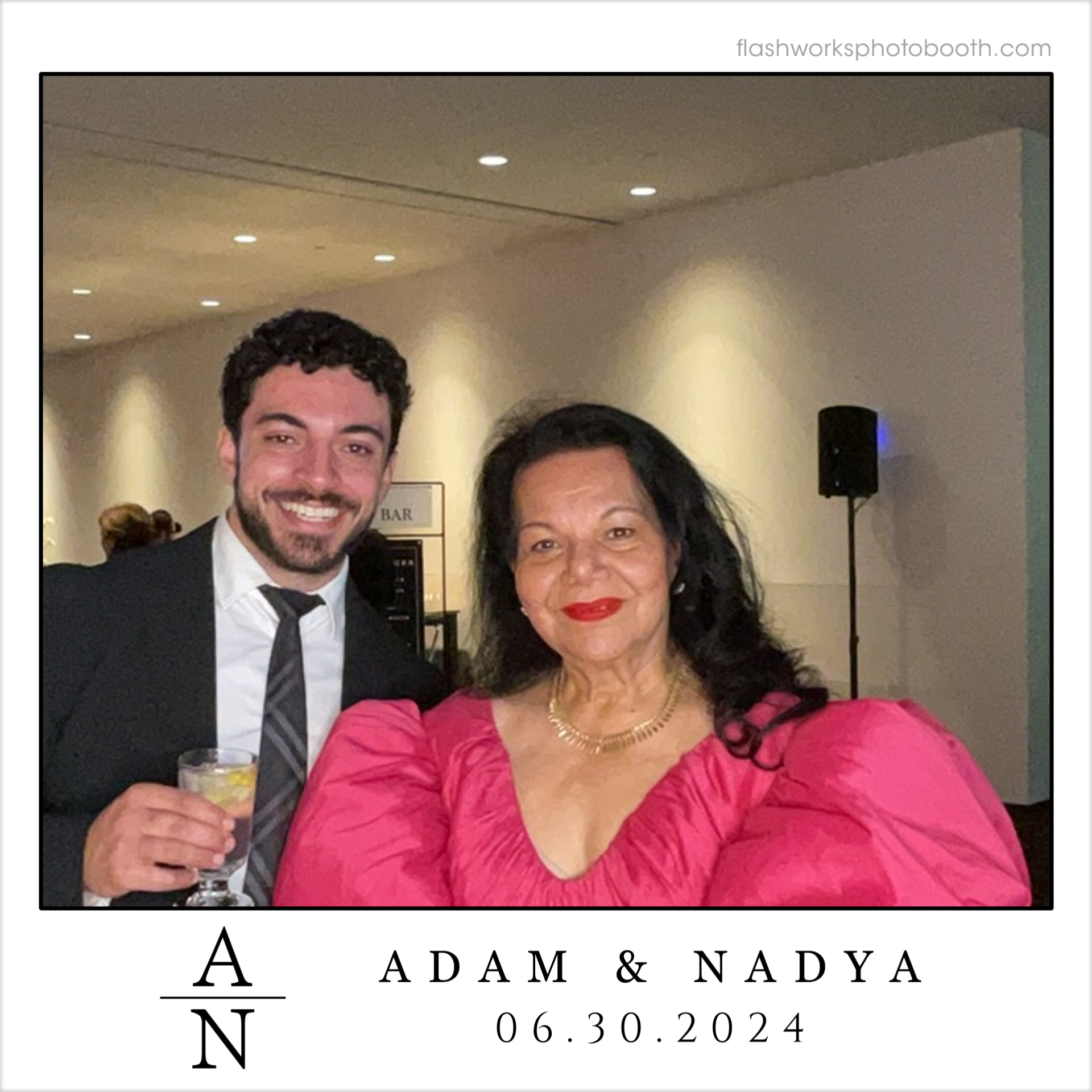 Adam & Nadya's Wedding | View more photos from the event at gallery.flashworksphotobooth.com/u/FlashworksPhotoboothInc/Adam-Nadyas-Wedding