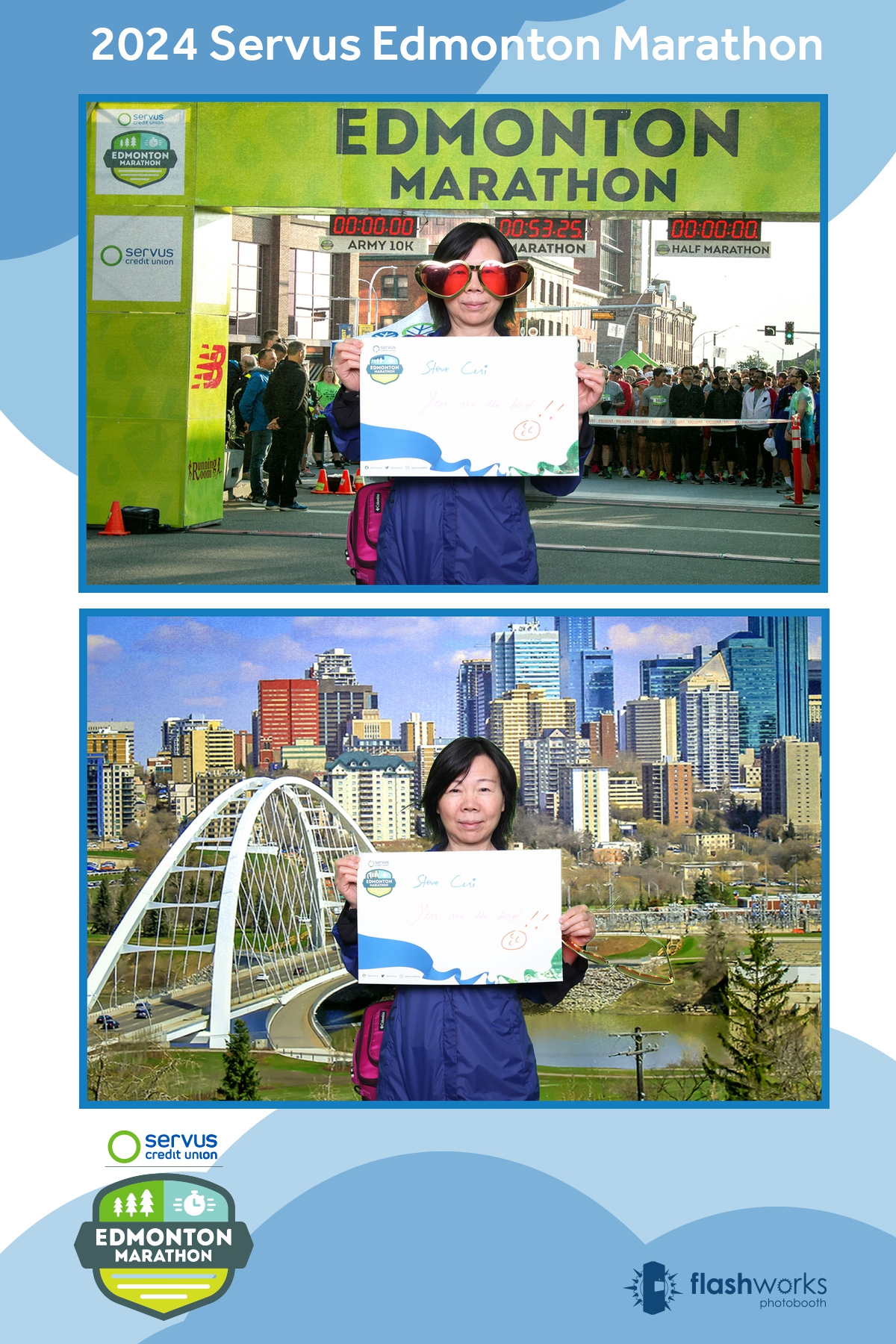 Servus Edmonton Marathon | View more photos from the event at gallery.flashworksphotobooth.com/u/FlashworksPhotoboothInc/Servus-Edmonton-Marathon-0
