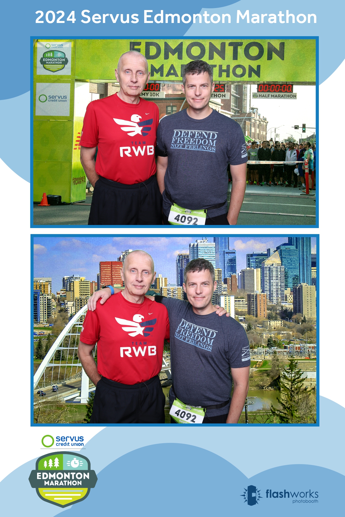 Servus Edmonton Marathon | View more photos from the event at gallery.flashworksphotobooth.com/u/FlashworksPhotoboothInc/Servus-Edmonton-Marathon-0