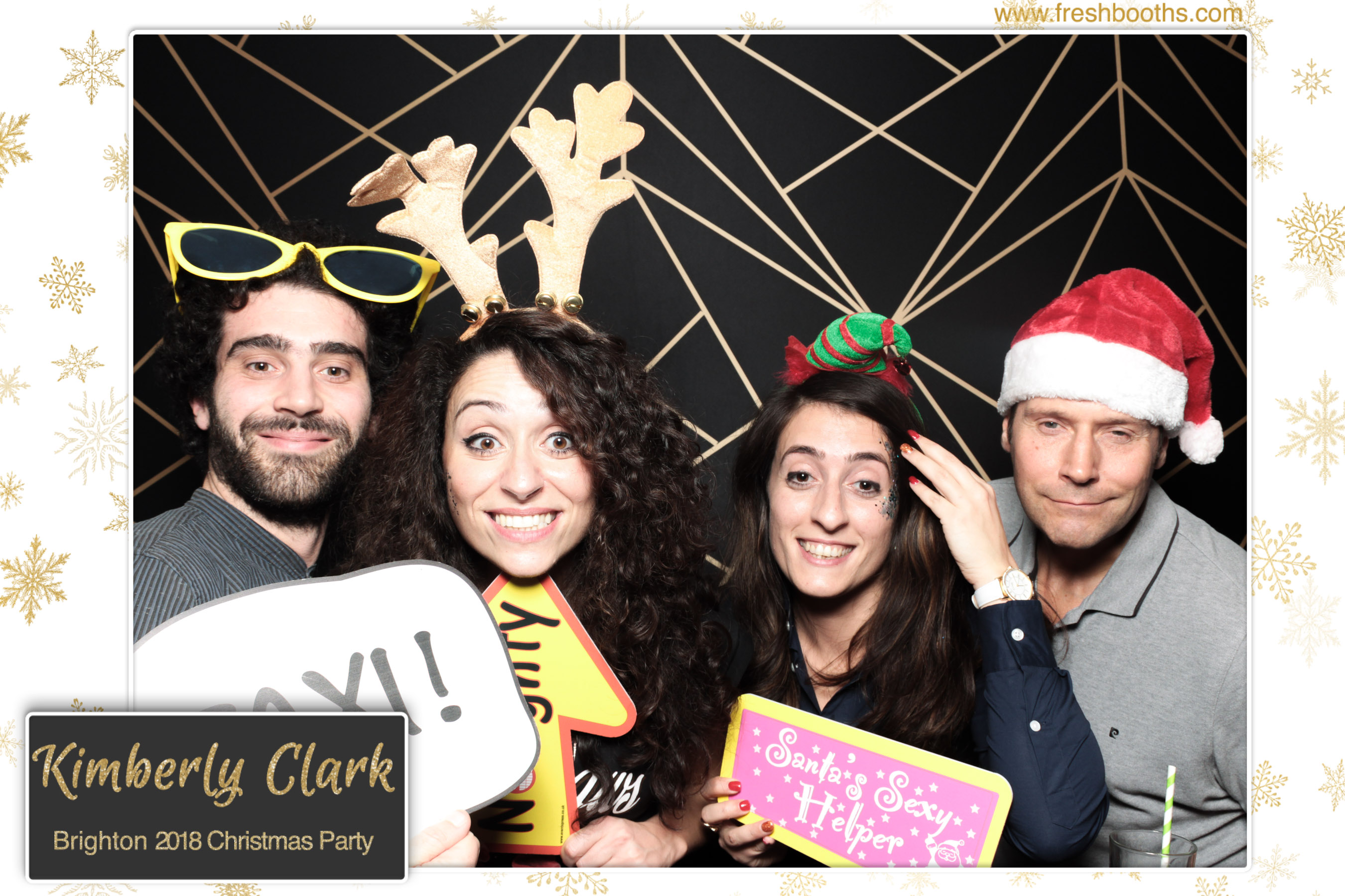 Kimberly Clark Brighton Christmas Party | View more photos from the event at gallery.freshbooths.com/u/FreshBooths/Kimberly-Clark-Brighton-Christmas-Party