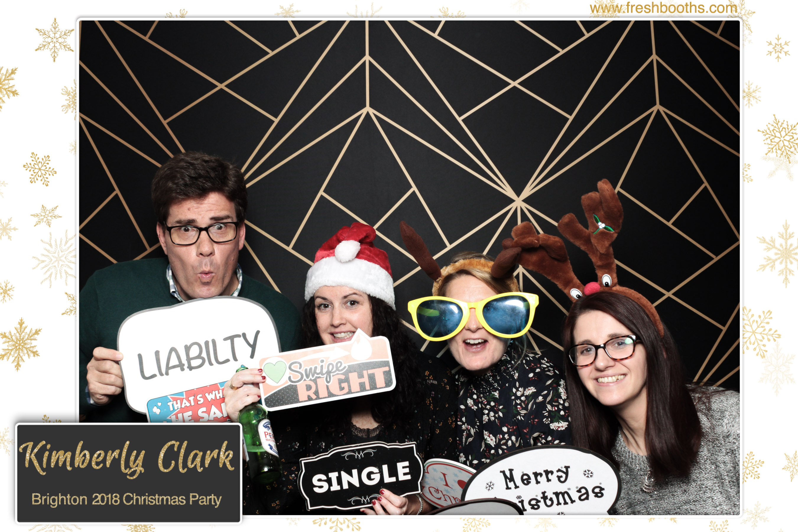 Kimberly Clark Brighton Christmas Party | View more photos from the event at gallery.freshbooths.com/u/FreshBooths/Kimberly-Clark-Brighton-Christmas-Party