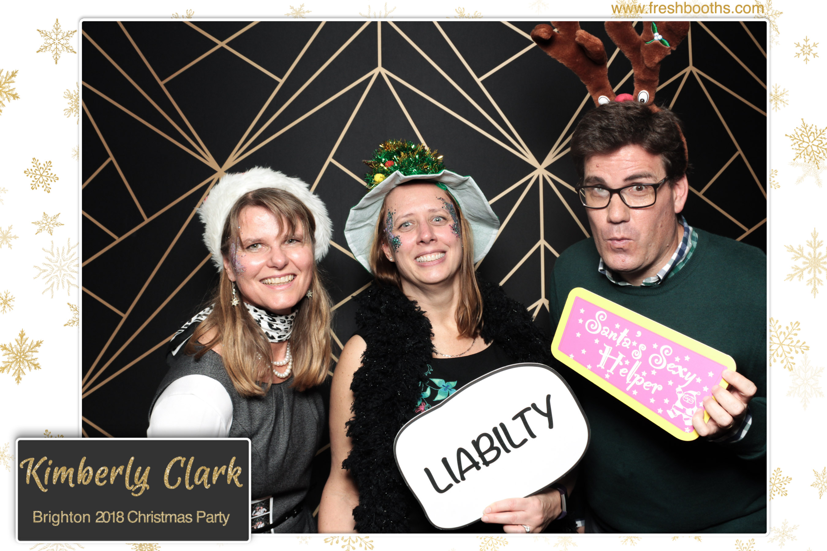 Kimberly Clark Brighton Christmas Party | View more photos from the event at gallery.freshbooths.com/u/FreshBooths/Kimberly-Clark-Brighton-Christmas-Party