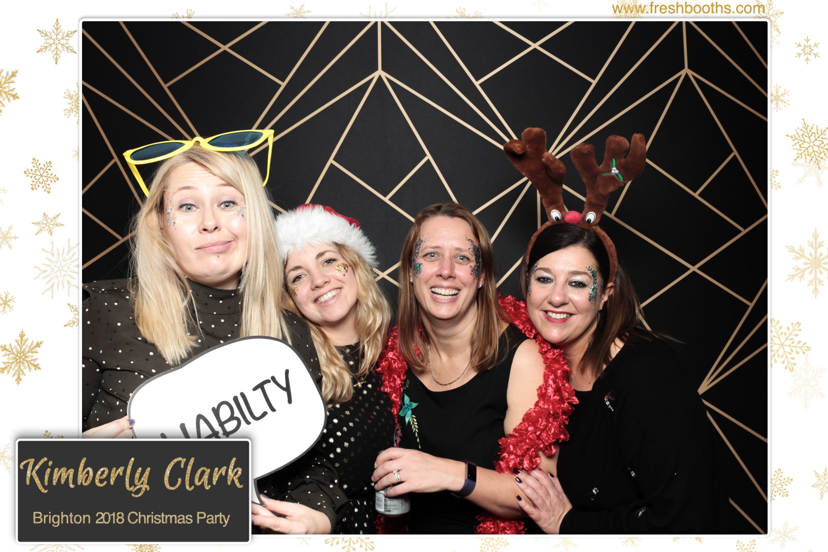 Kimberly Clark Brighton Christmas Party | View more photos from the event at gallery.freshbooths.com/u/FreshBooths/Kimberly-Clark-Brighton-Christmas-Party